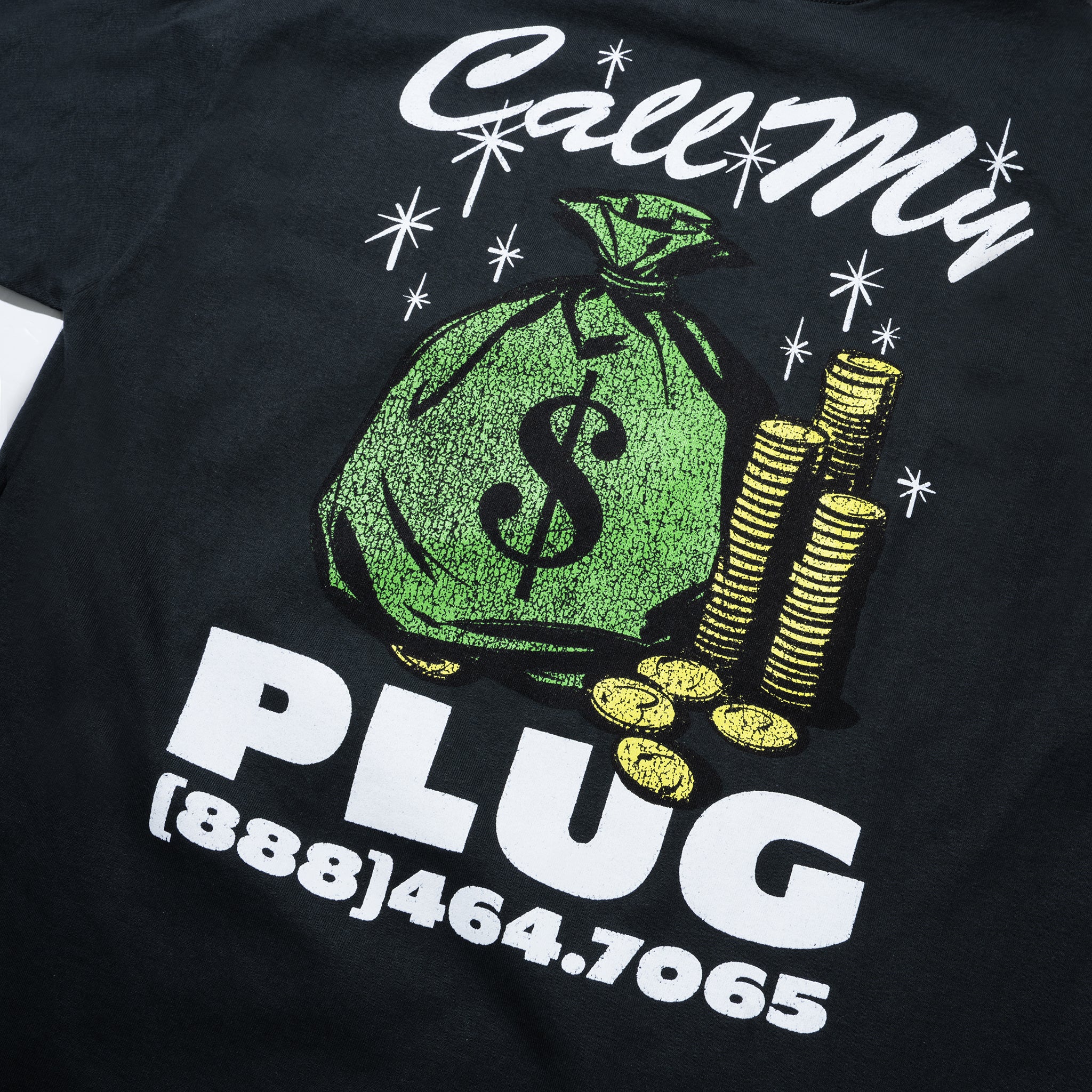 Market - Call My Plug Tee - Black