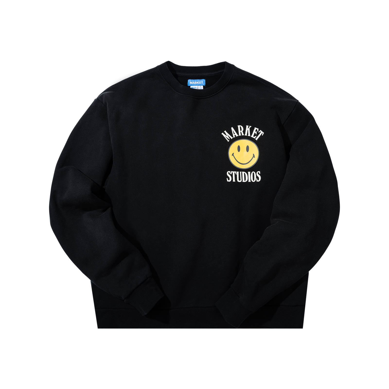Market - Smiley Lockup Crewneck - Jet Set Black