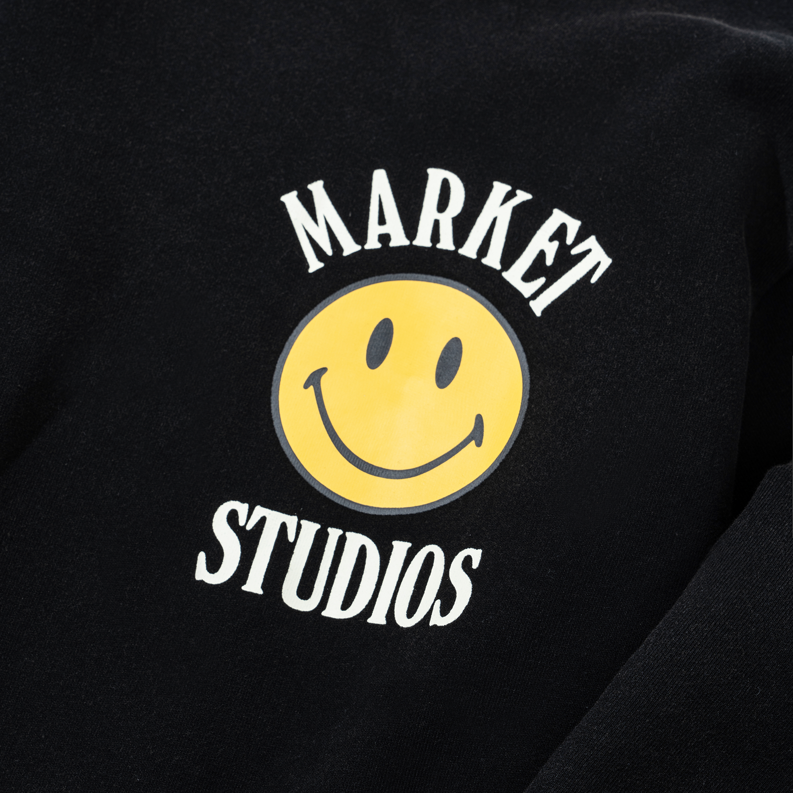 Market - Smiley Lockup Crewneck - Jet Set Black
