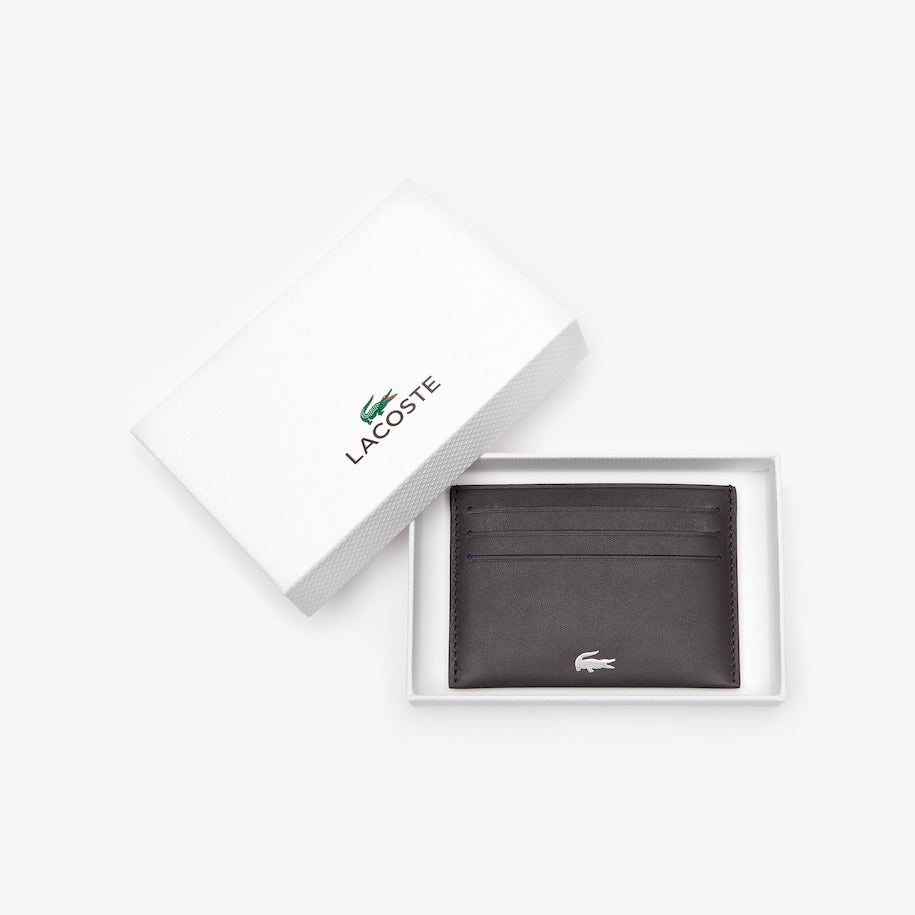 Lacoste - Fitzgerald Credit Card Holder - Dark Brown