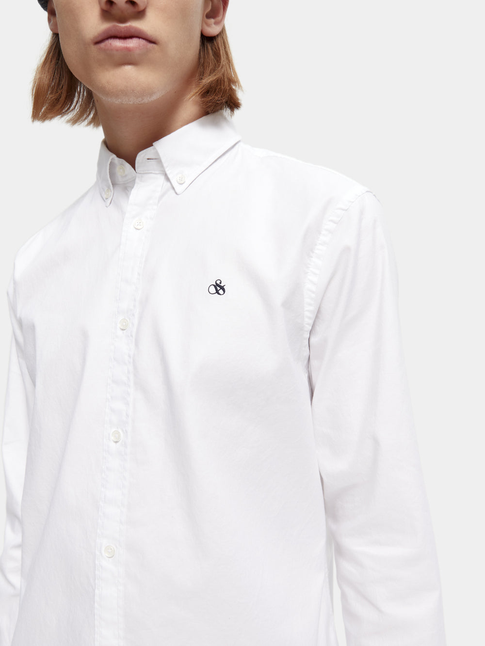 Scotch & Soda - Organic Oxford Regular Fit Shirt - White