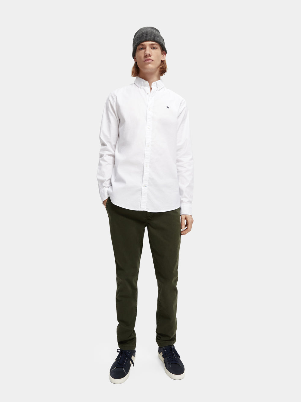 Scotch & Soda - Organic Oxford Regular Fit Shirt - White