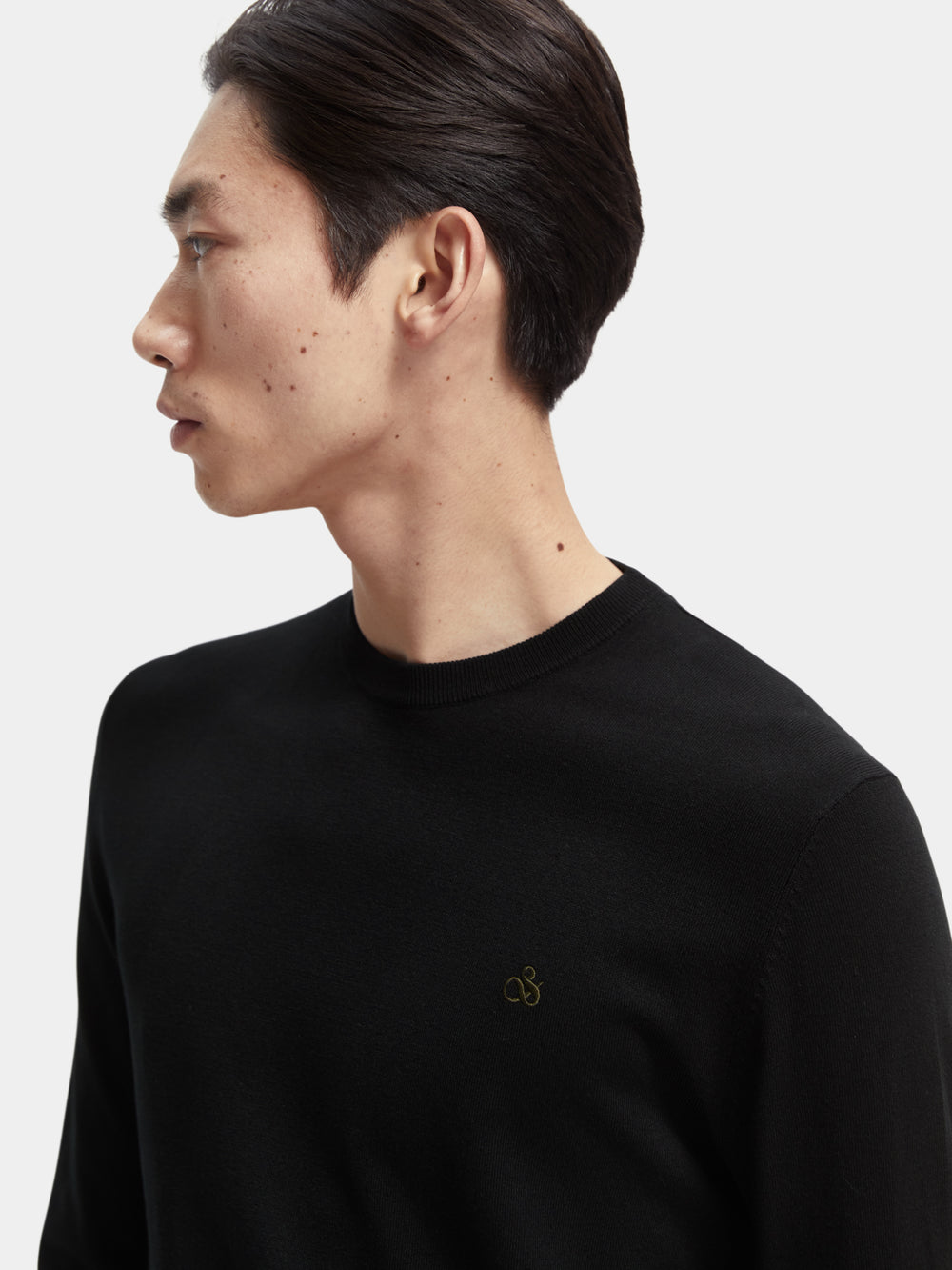 Scotch & Soda - Essentials Classic Crewneck Pullover - Black