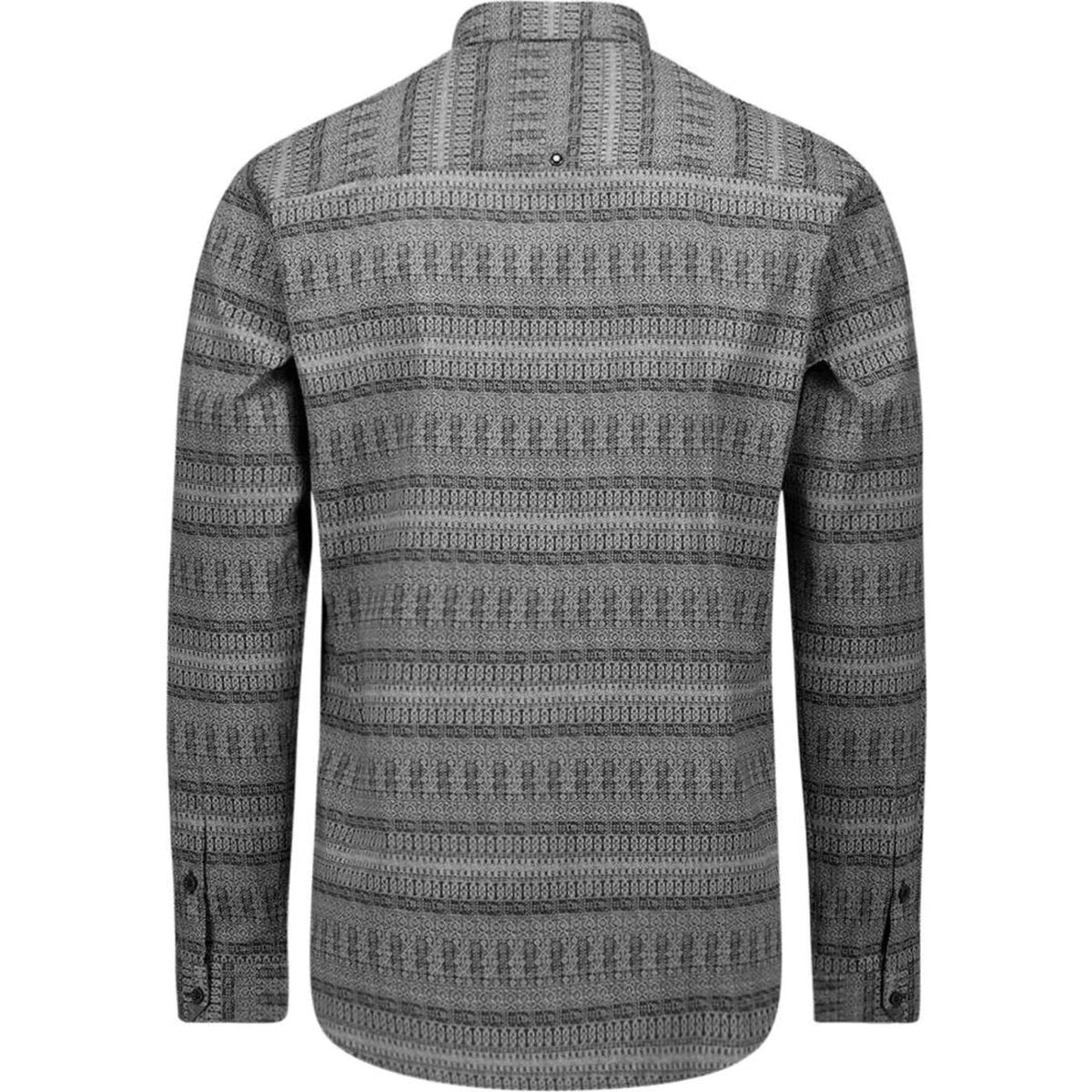 No Excess - Geometric Micro LS Shirt - Night