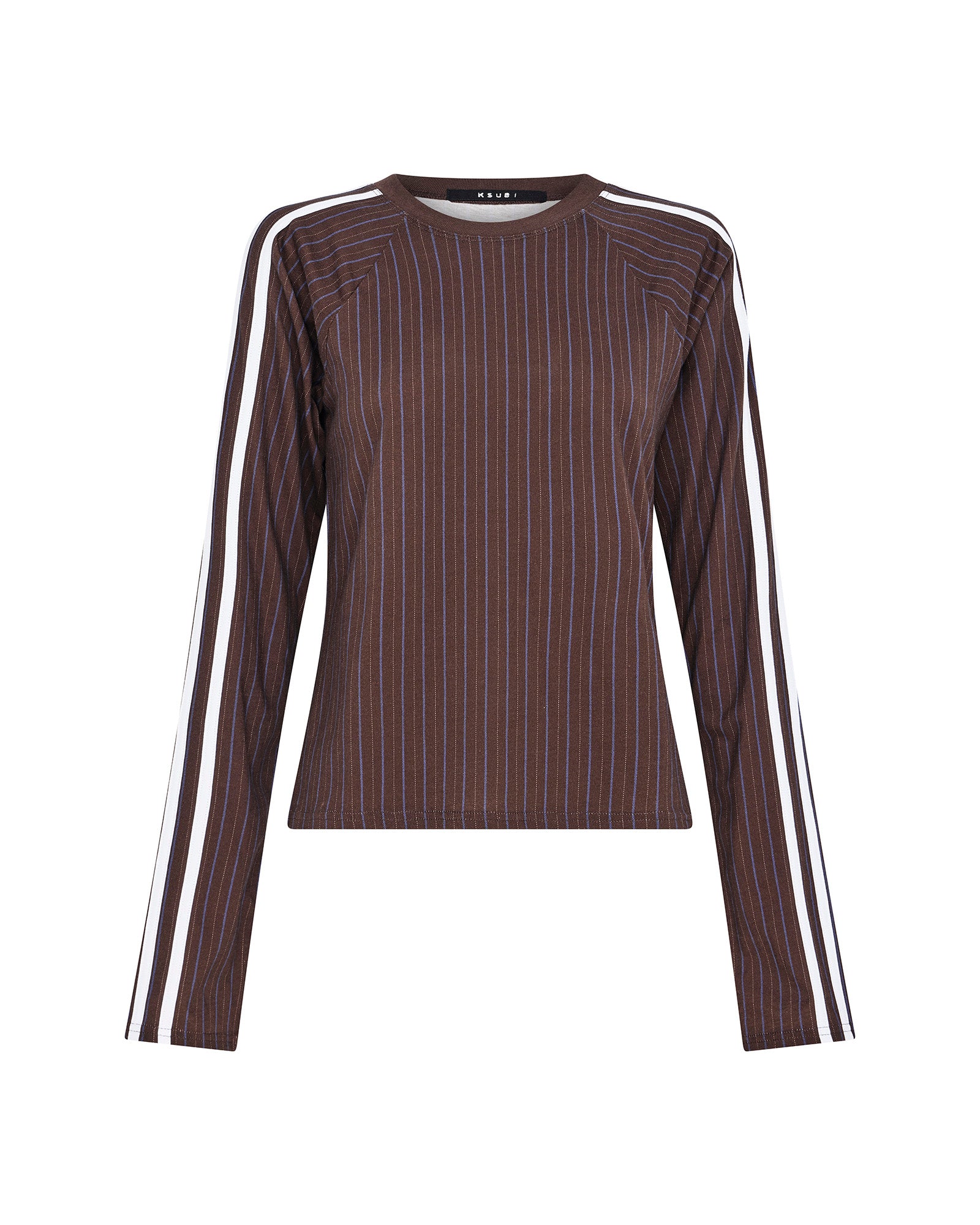 Ksubi - Porter LS Top - Choc Pinstripe