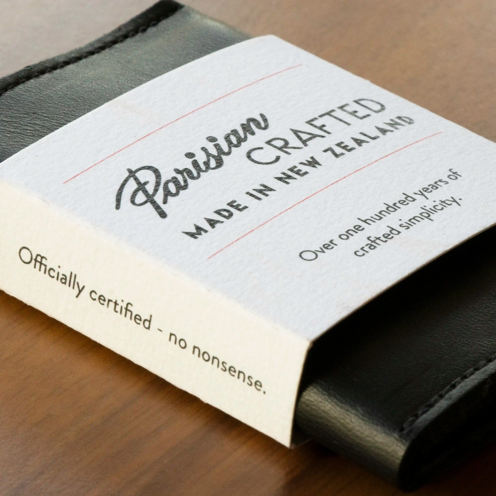 Parisian - Crafted Folded Wallet - Black