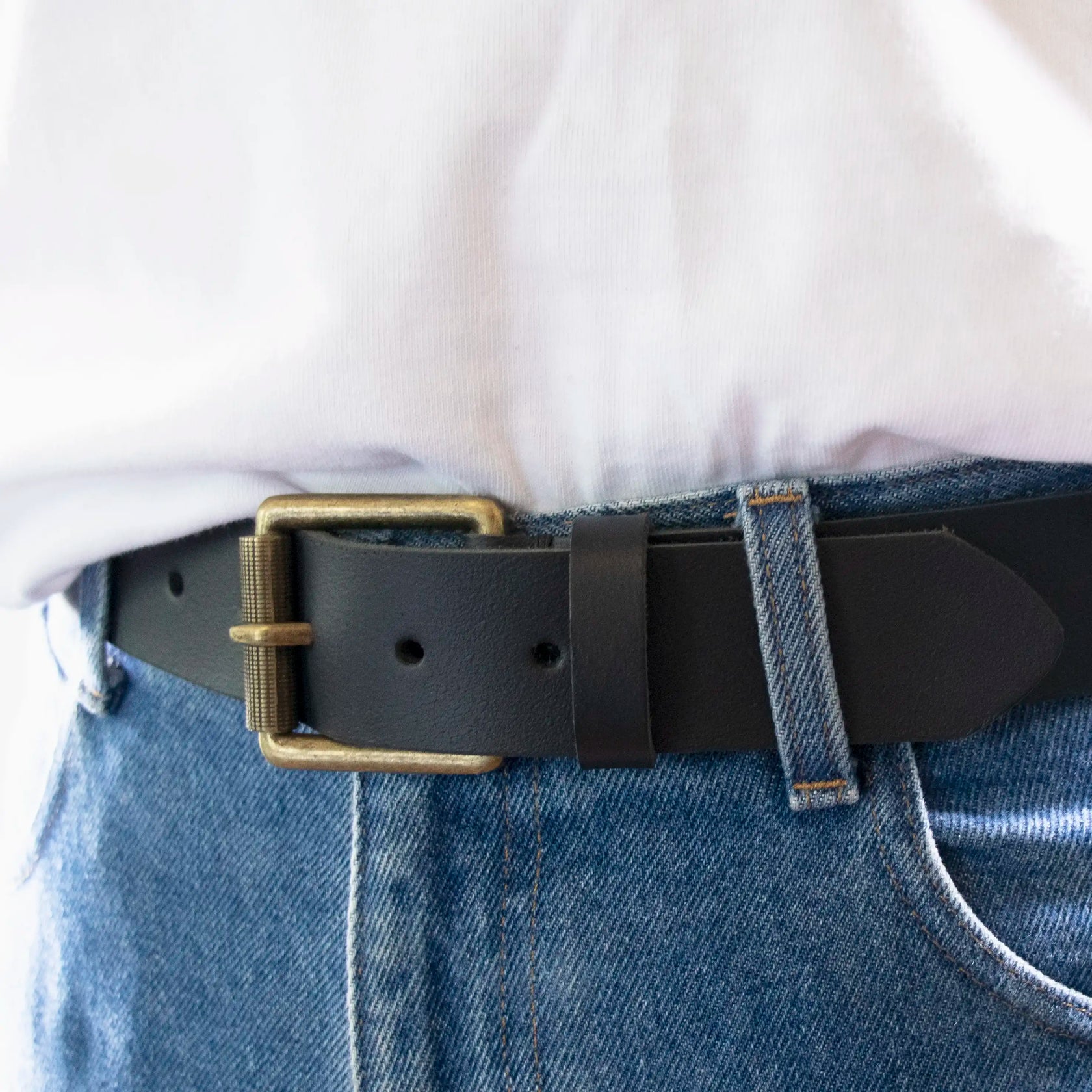 Parisian - 4012 Crafted Wide Work Belt - Black