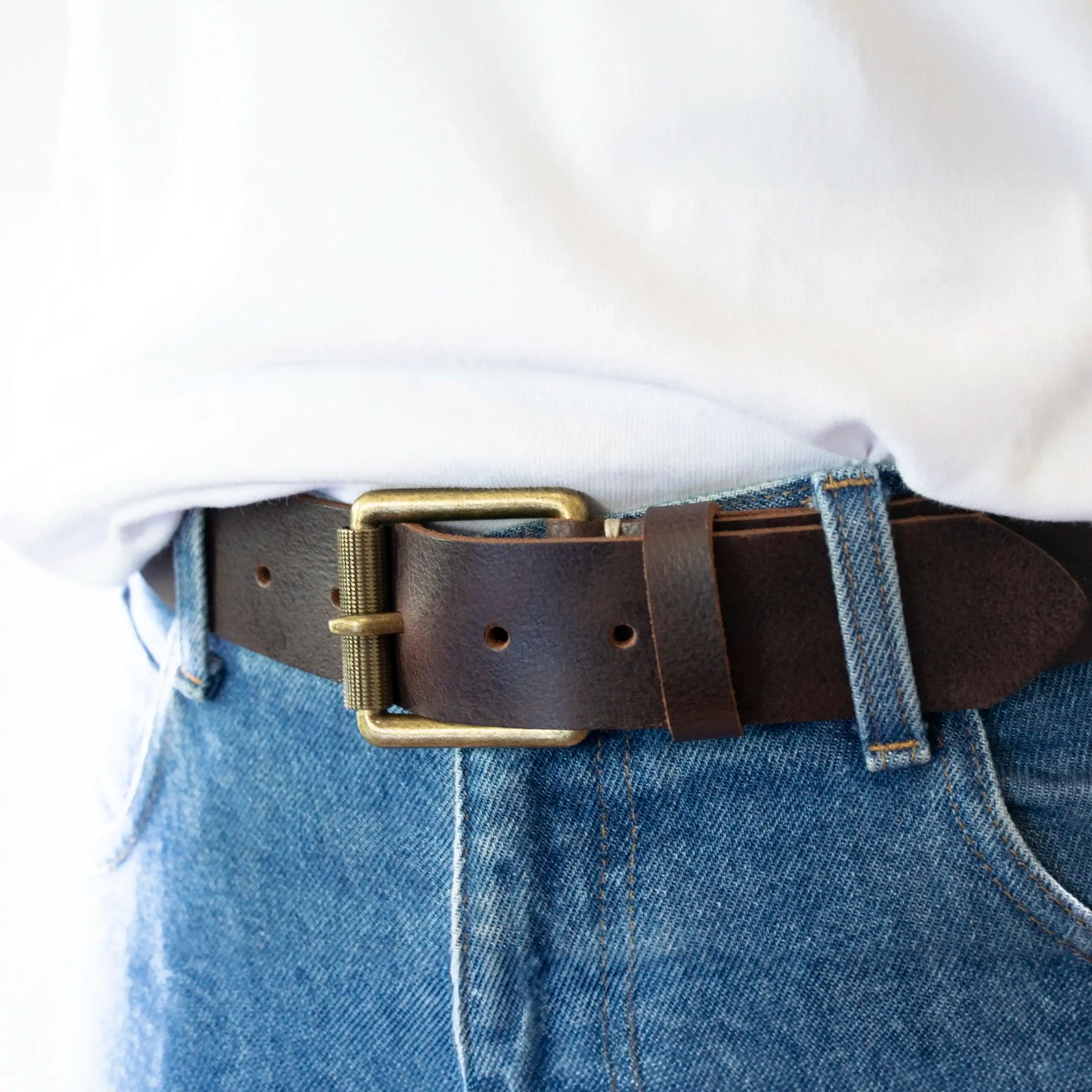 Parisian - 4012 Crafted Wide Work Belt - Brown