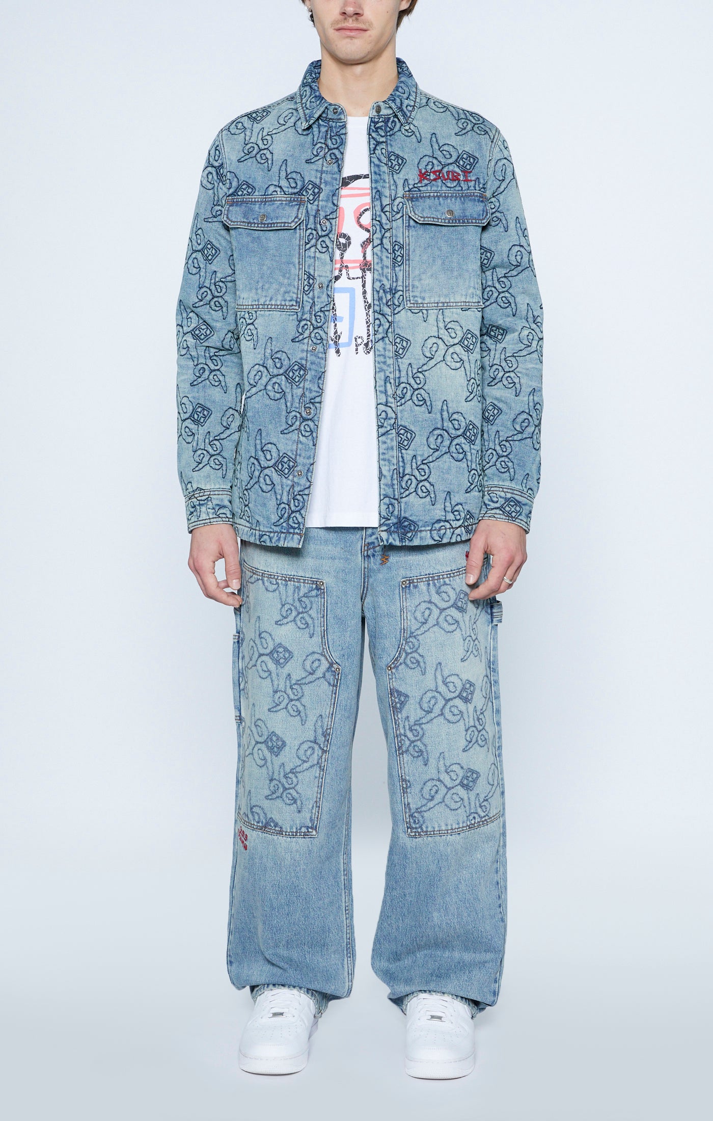 Ksubi - Quilted LS Shirt - K9 Stoned