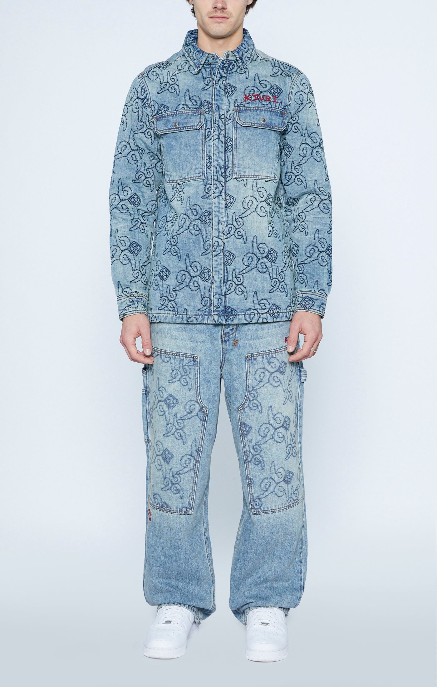Ksubi - Quilted LS Shirt - K9 Stoned