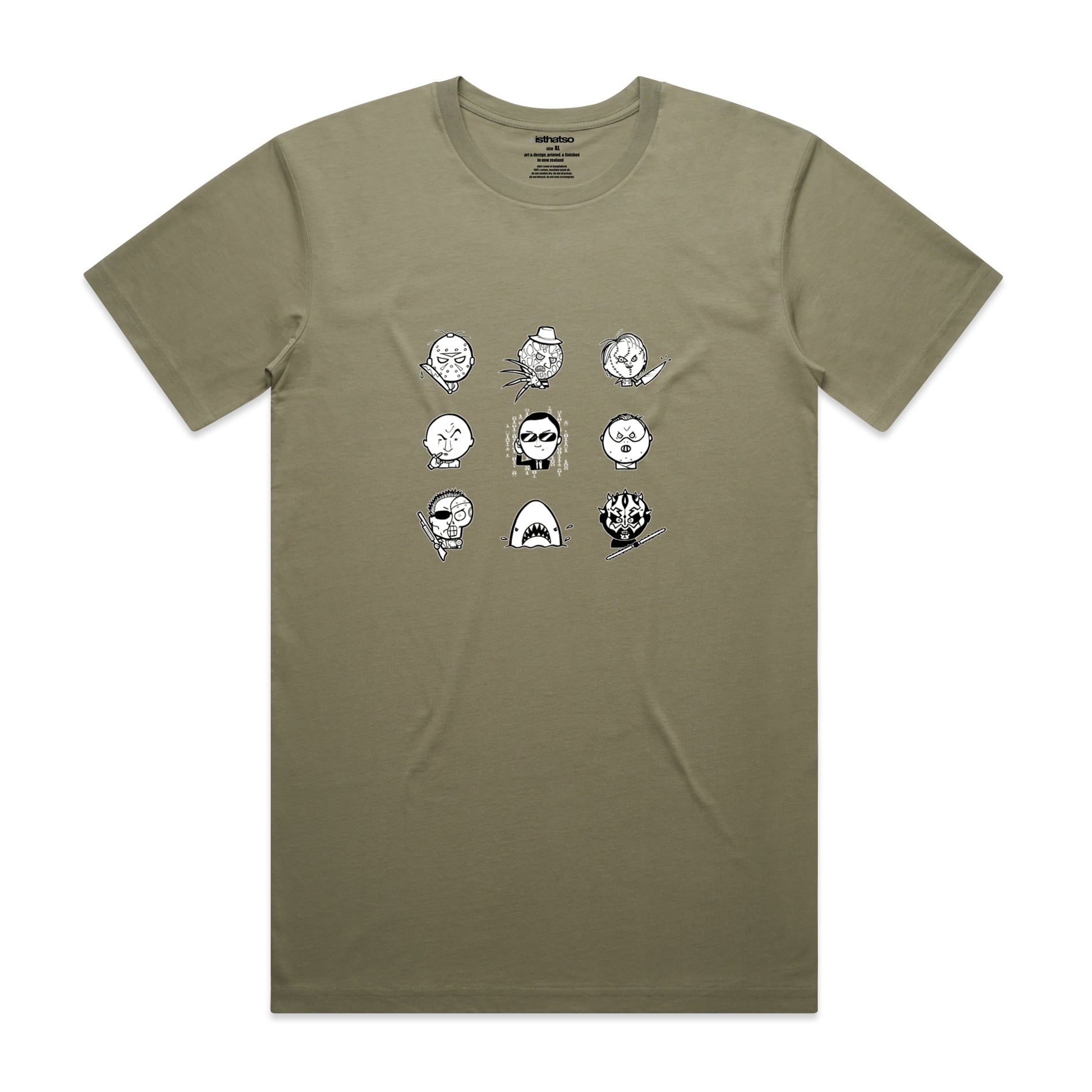 Isthatso - Villains SS Tee - Eucalyptus