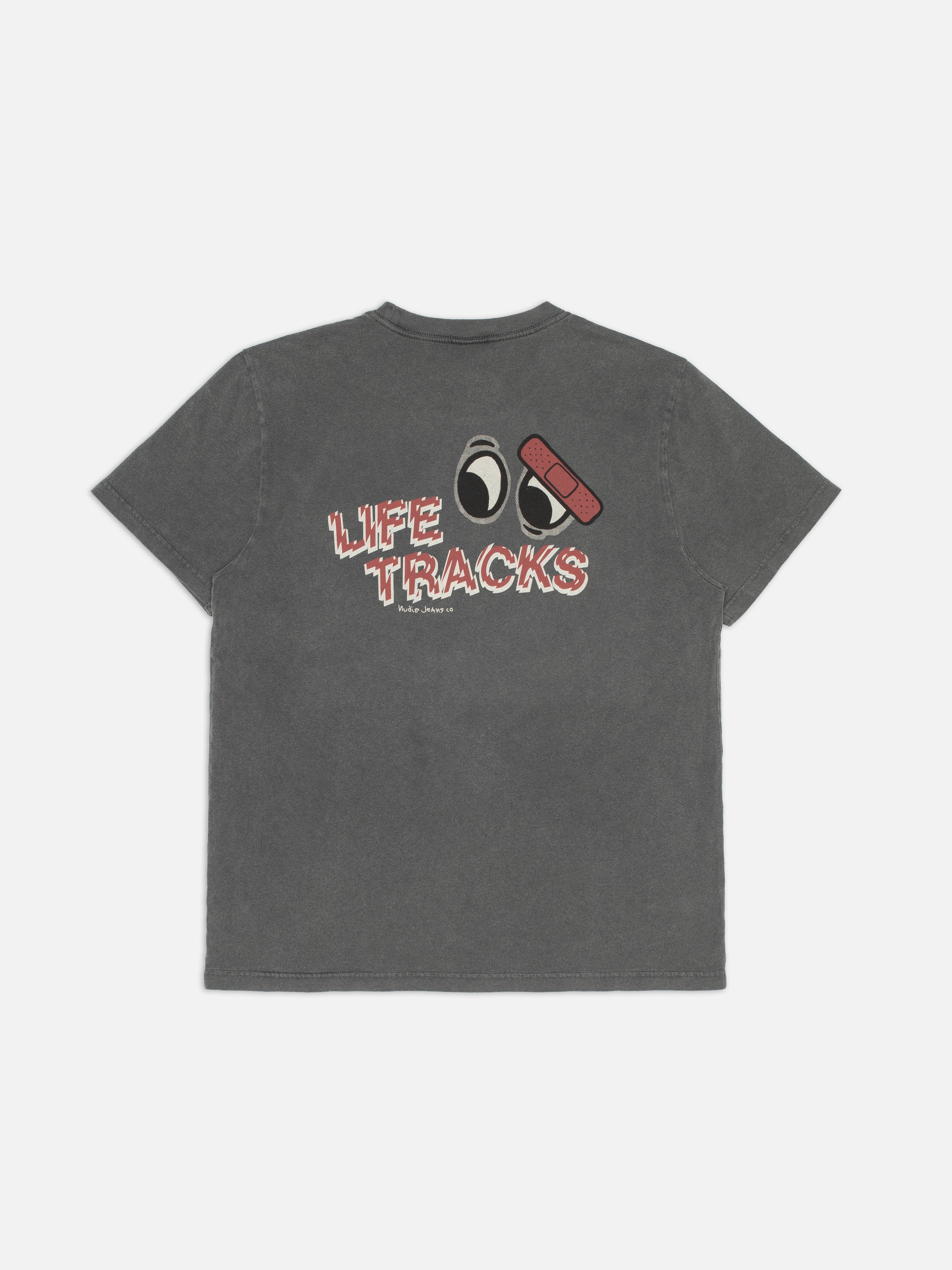 Nudie - Roy Life Tracks I Tee - Antracite