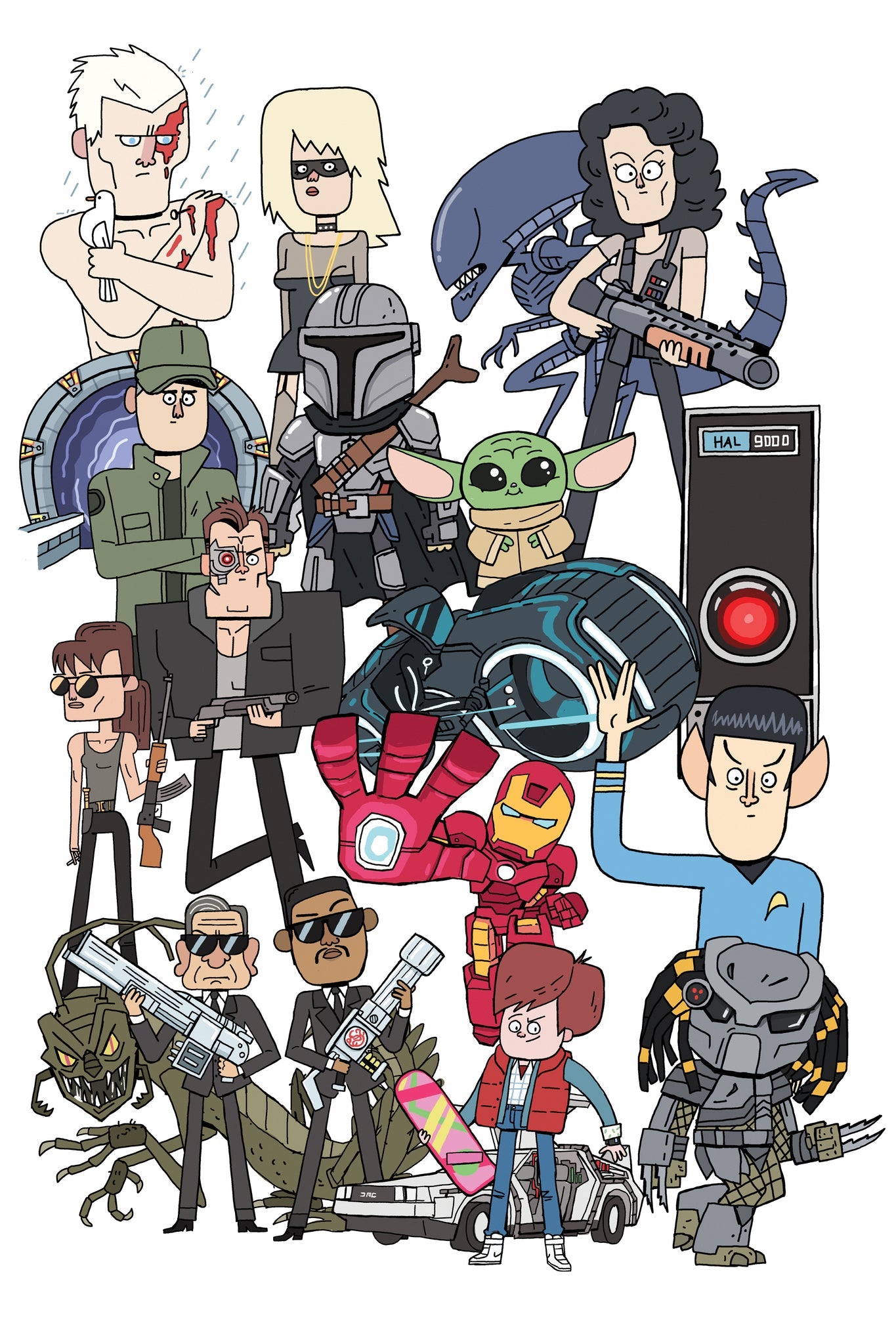 Isthatso - Science Fiction Characters SS Tee - Black