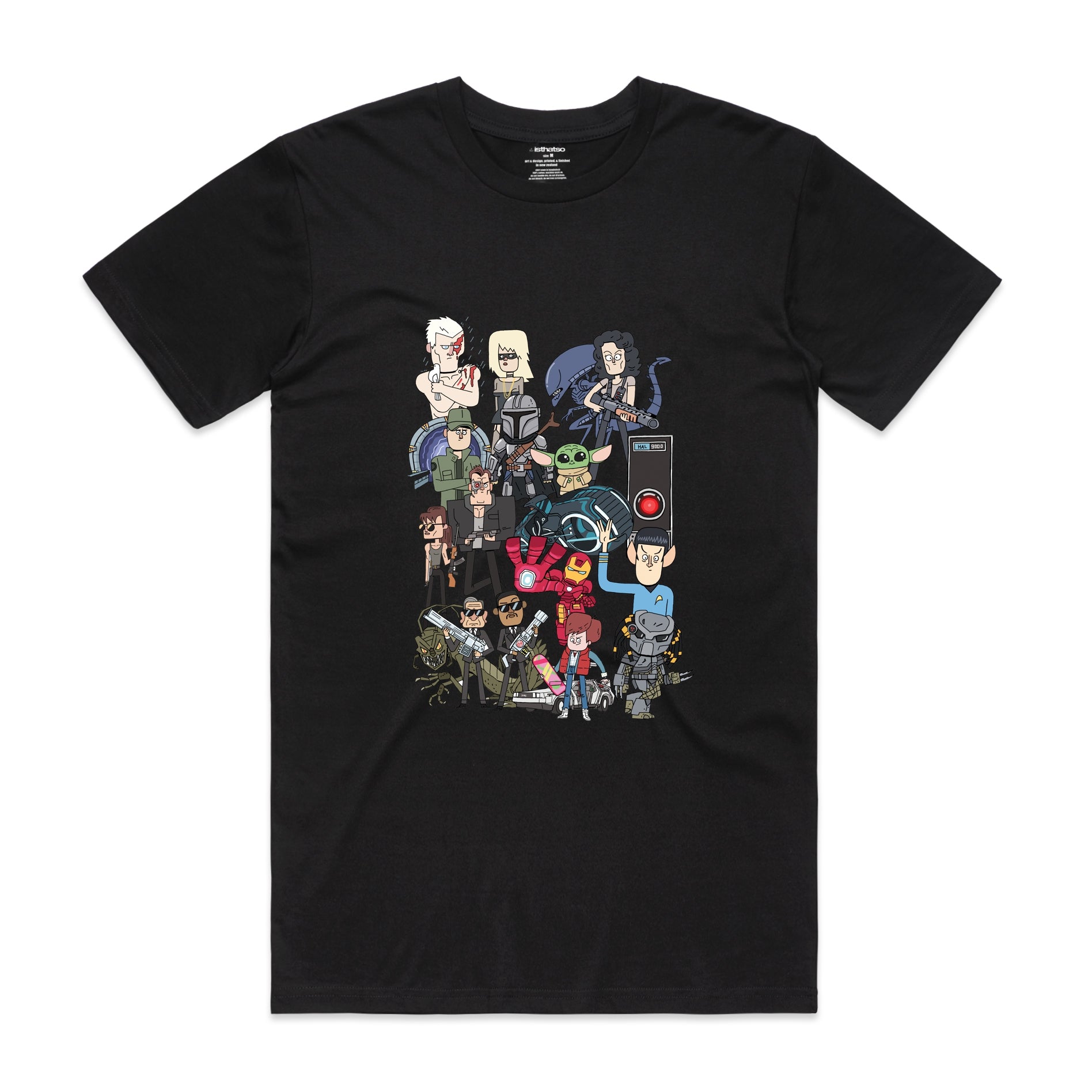 Isthatso - Science Fiction Characters SS Tee - Black