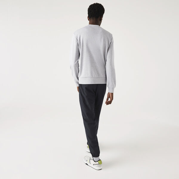 Lacoste - Classic Fit Crew Neck Sweatshirt - Silver Chine