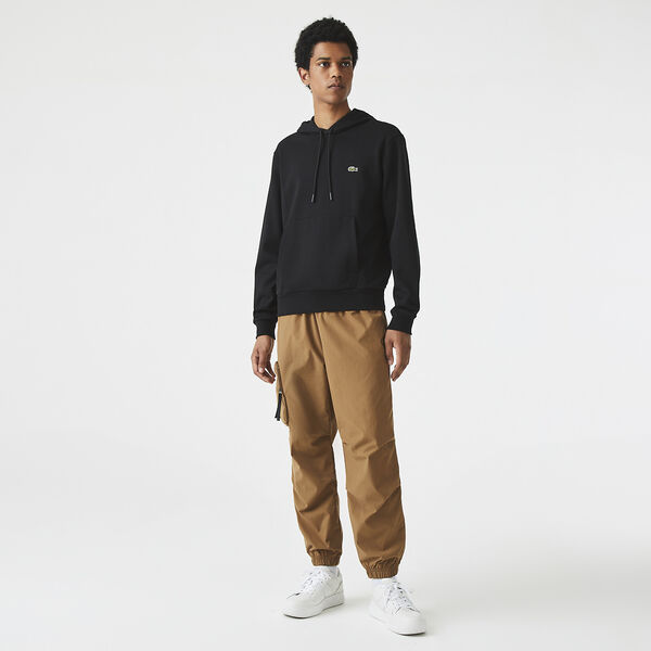 Lacoste - Kangaroo Pocket Hooded Sweatshirt - Black