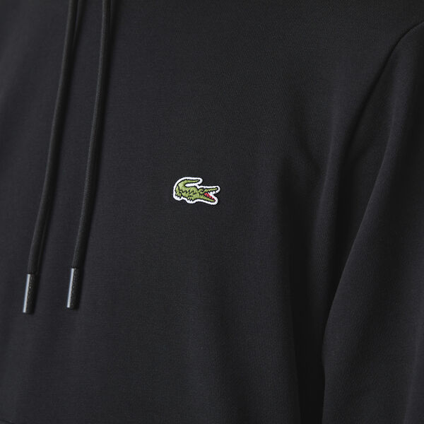 Lacoste - Kangaroo Pocket Hooded Sweatshirt - Black