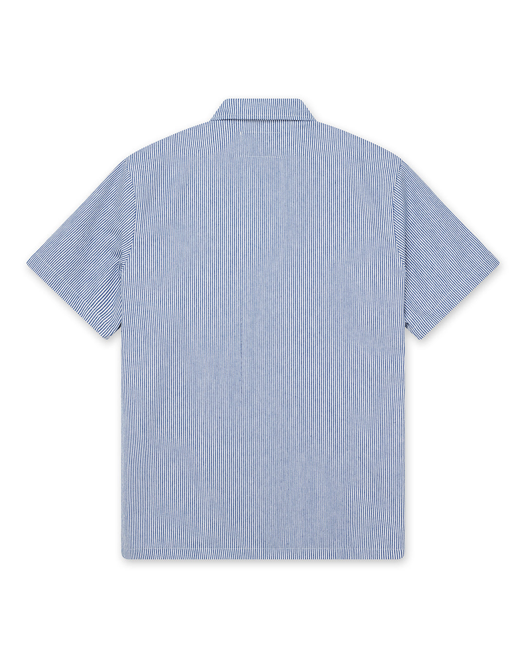 Deus - No Shelter Work SS Shirt - Blue Stripe