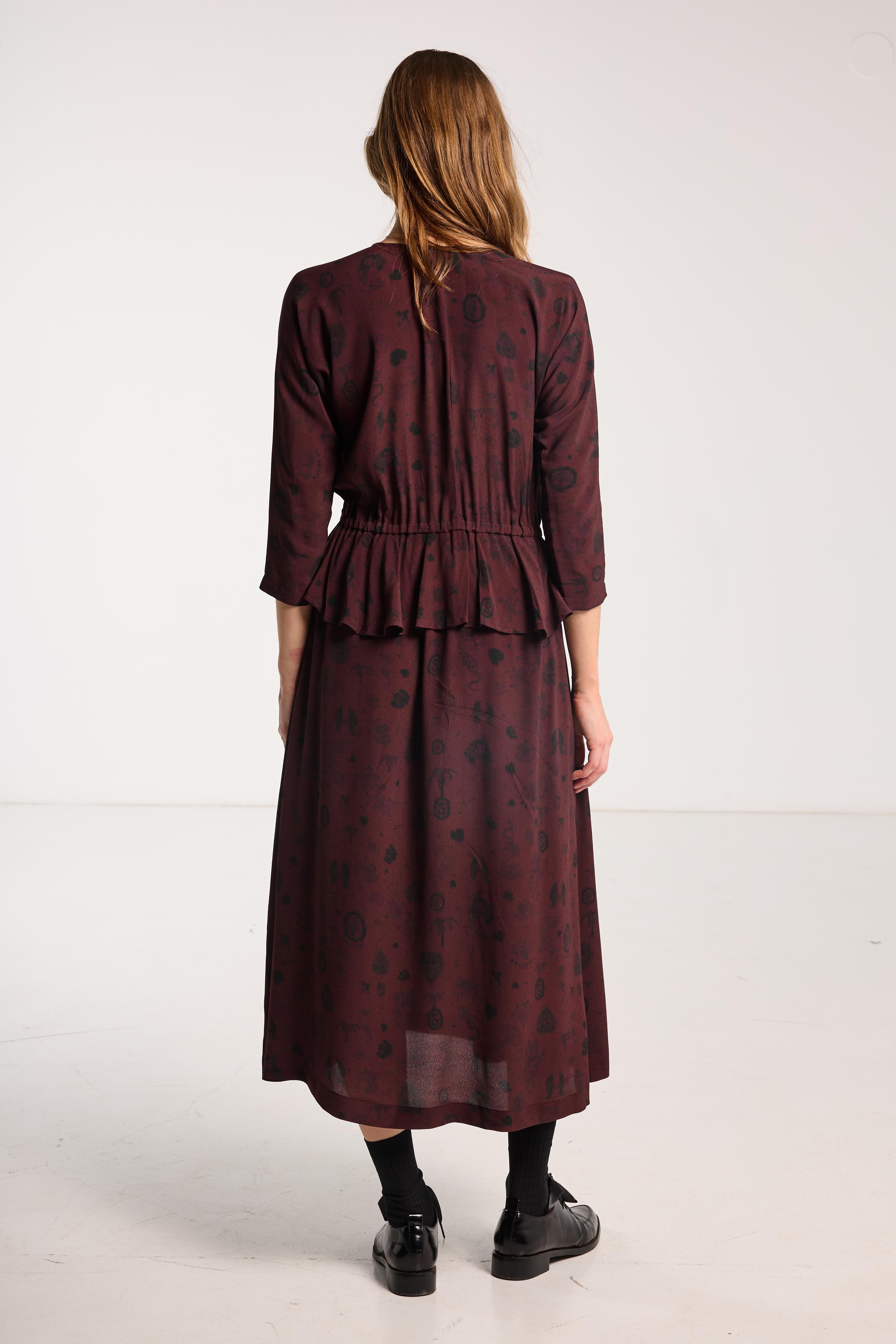 Salasai - Amour Dress - Plum Wood