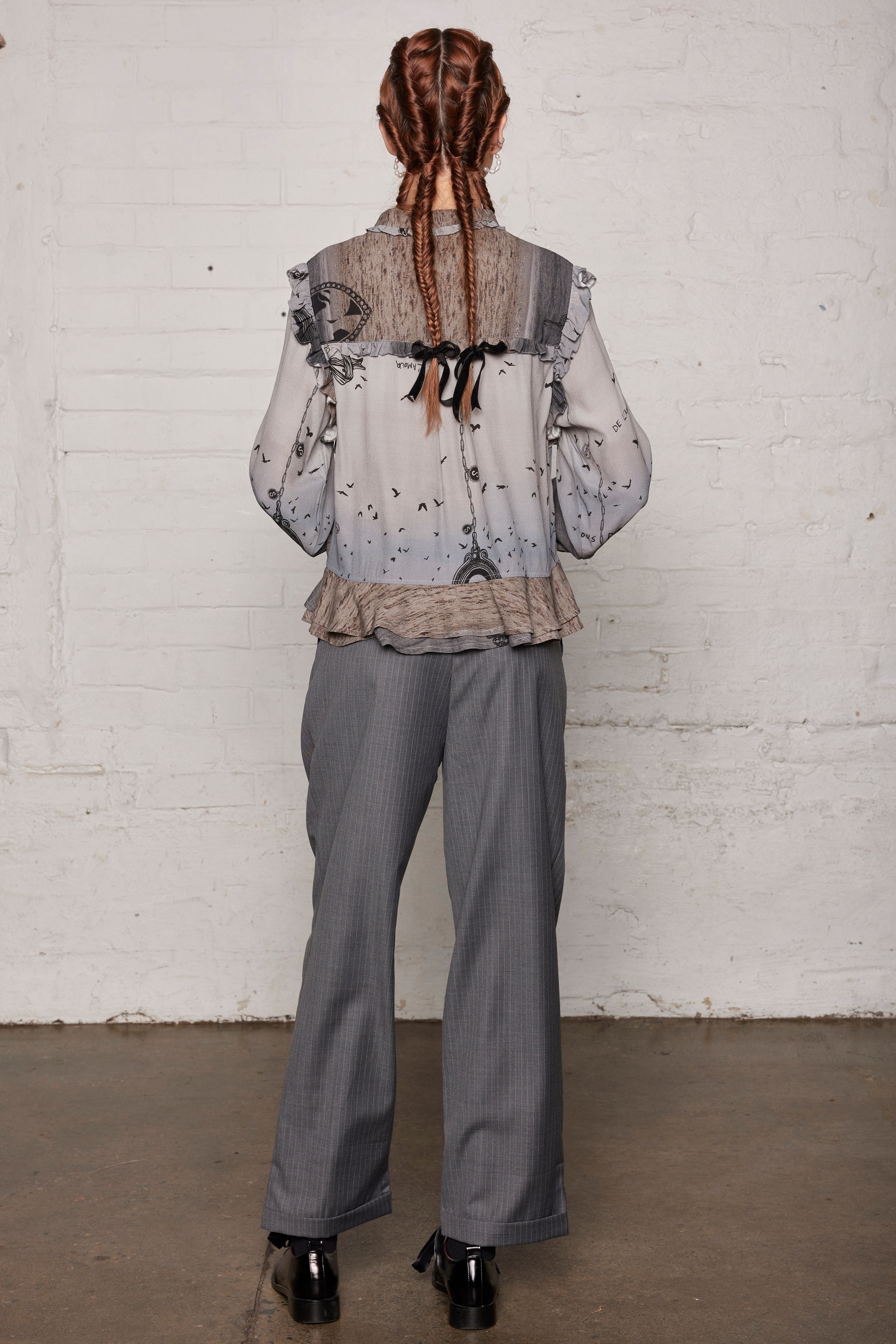 Salasai - Poet Blouse - Seascape Print