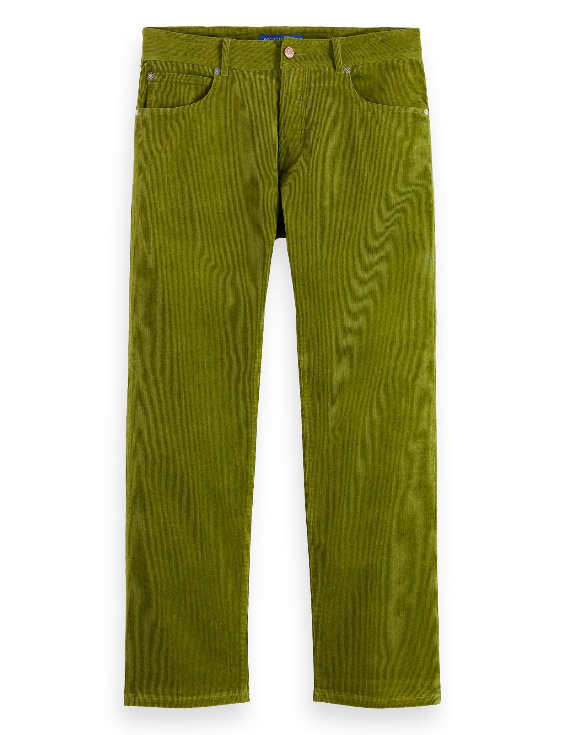 Scotch & Soda - The Zee Straight Corduroy Pant - Calla Green