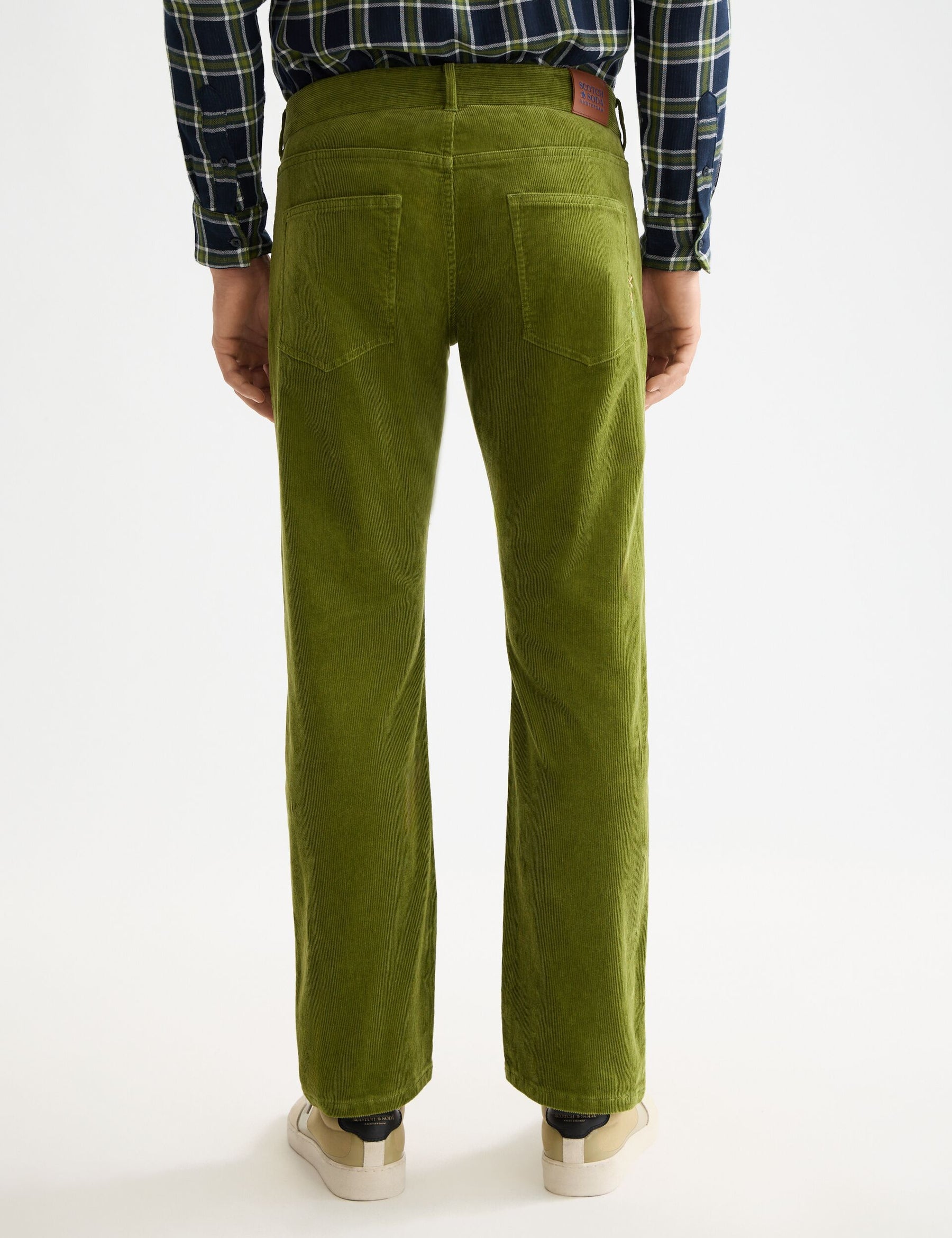 Scotch & Soda - The Zee Straight Corduroy Pant - Calla Green