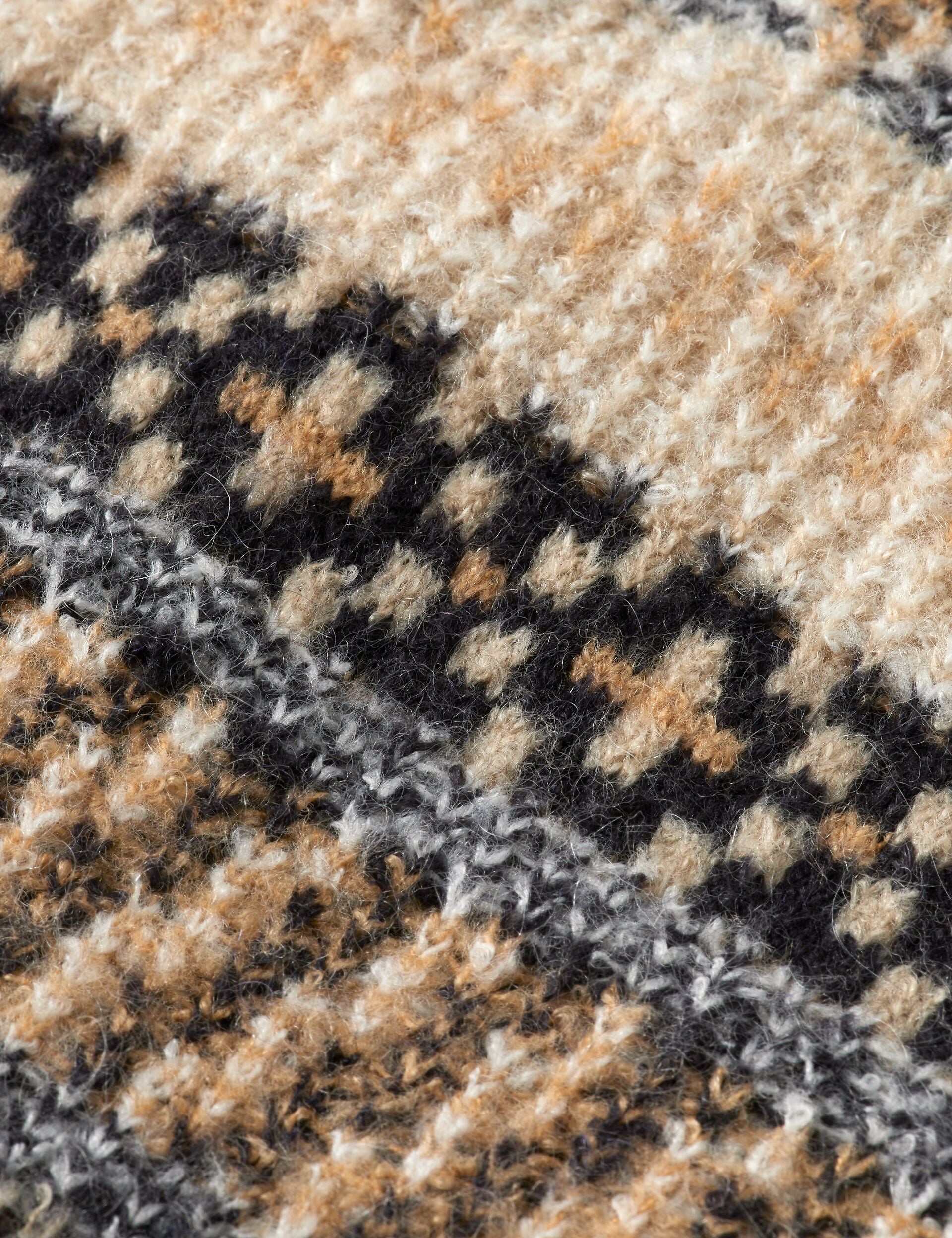 Scotch & Soda - Jacquard Dropped Shoulder Knit Pullover - Tannin Fair Isle