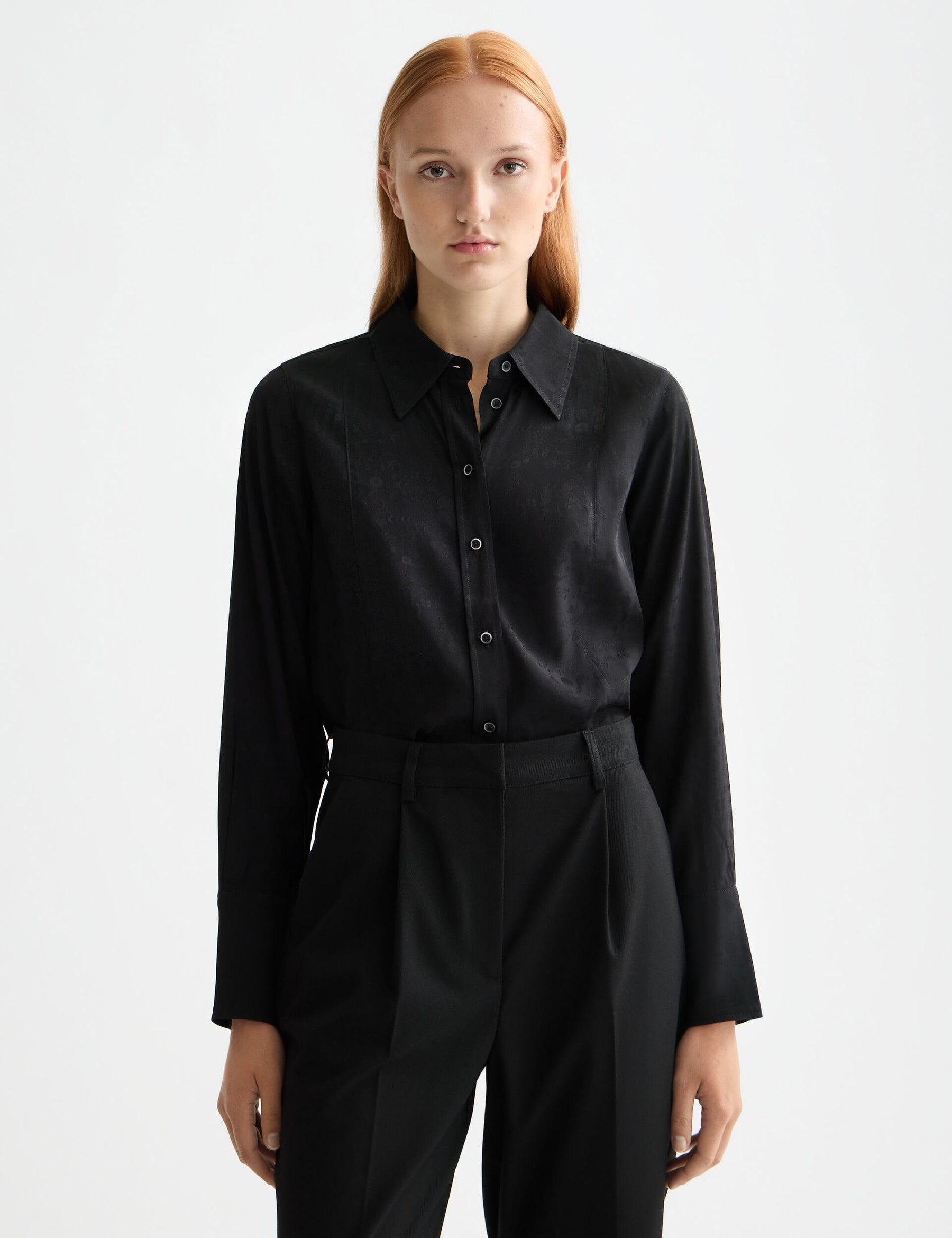 Maison Scotch - Regular Fit Jacquard Shirt - Meteorite