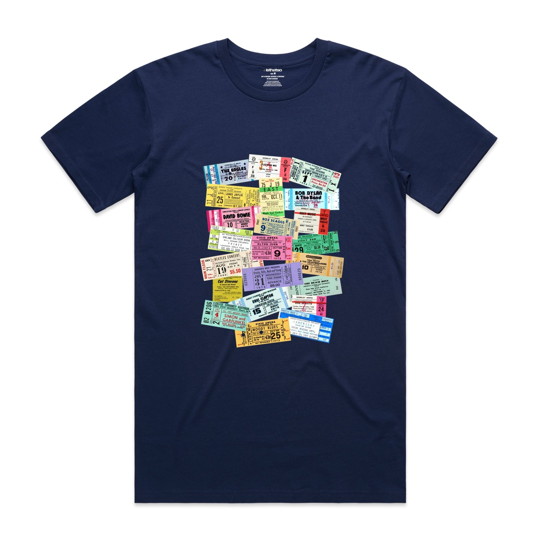 Isthatso - Concert Tickets 2 SS Tee - Dark Blue