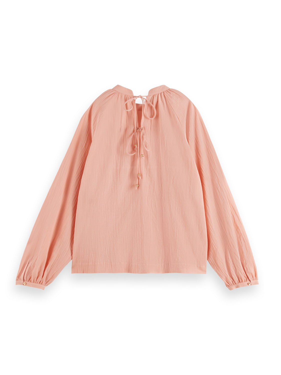 Maison Scotch - Bow Detail Top - Peach Pink