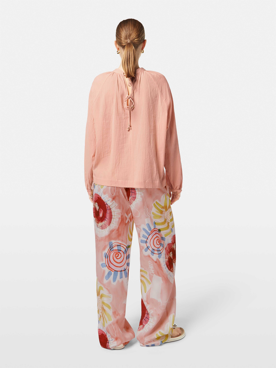 Maison Scotch - Bow Detail Top - Peach Pink