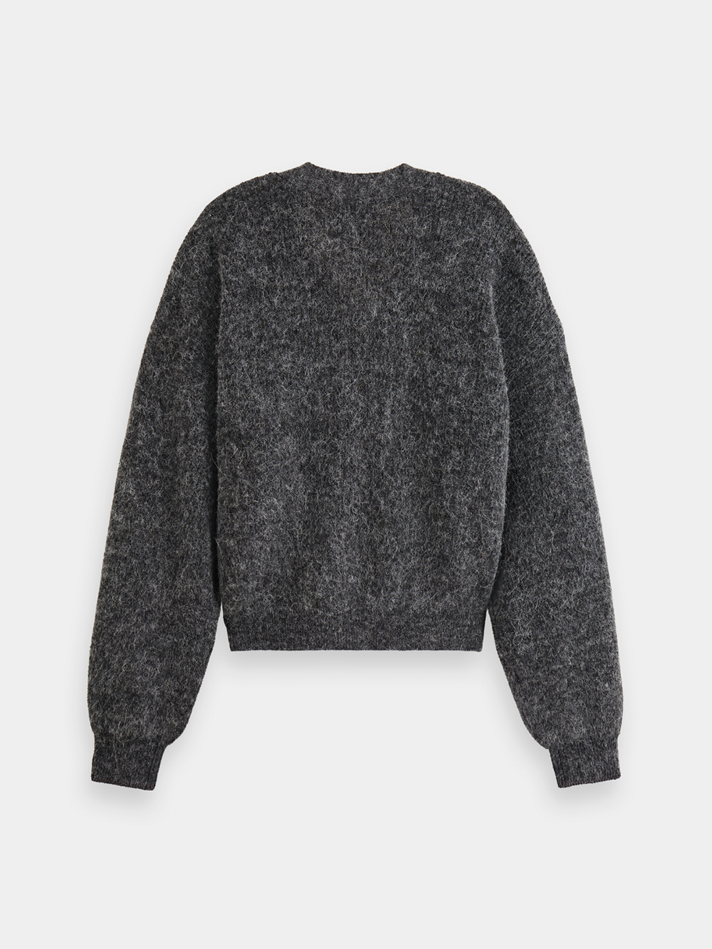 Maison Scotch - Essential Fuzzy Cardigan - Charcoal Melange