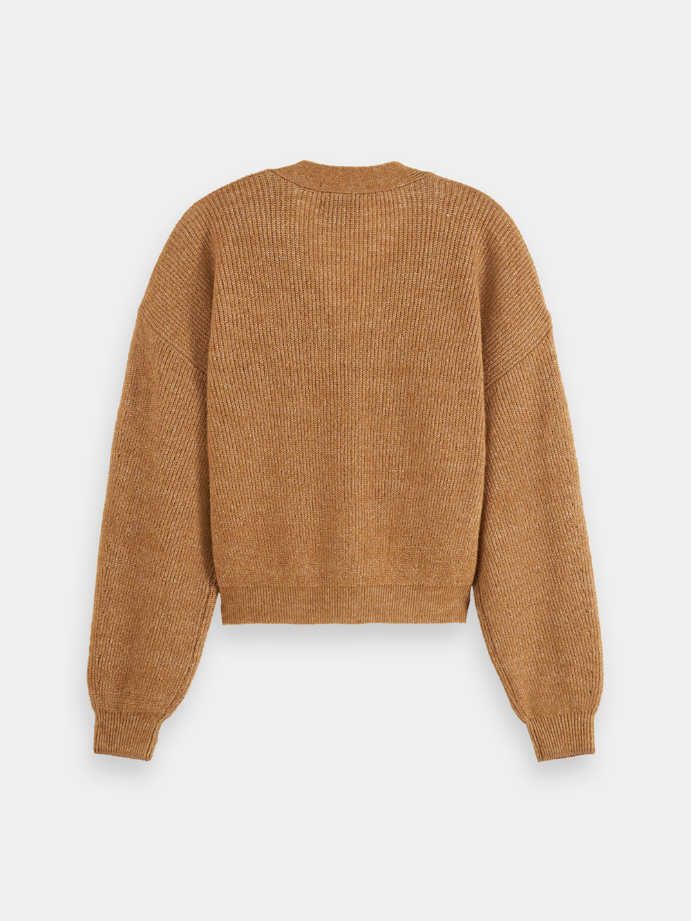 Maison Scotch - Essential Fuzzy Cardigan - Tobacco Melange