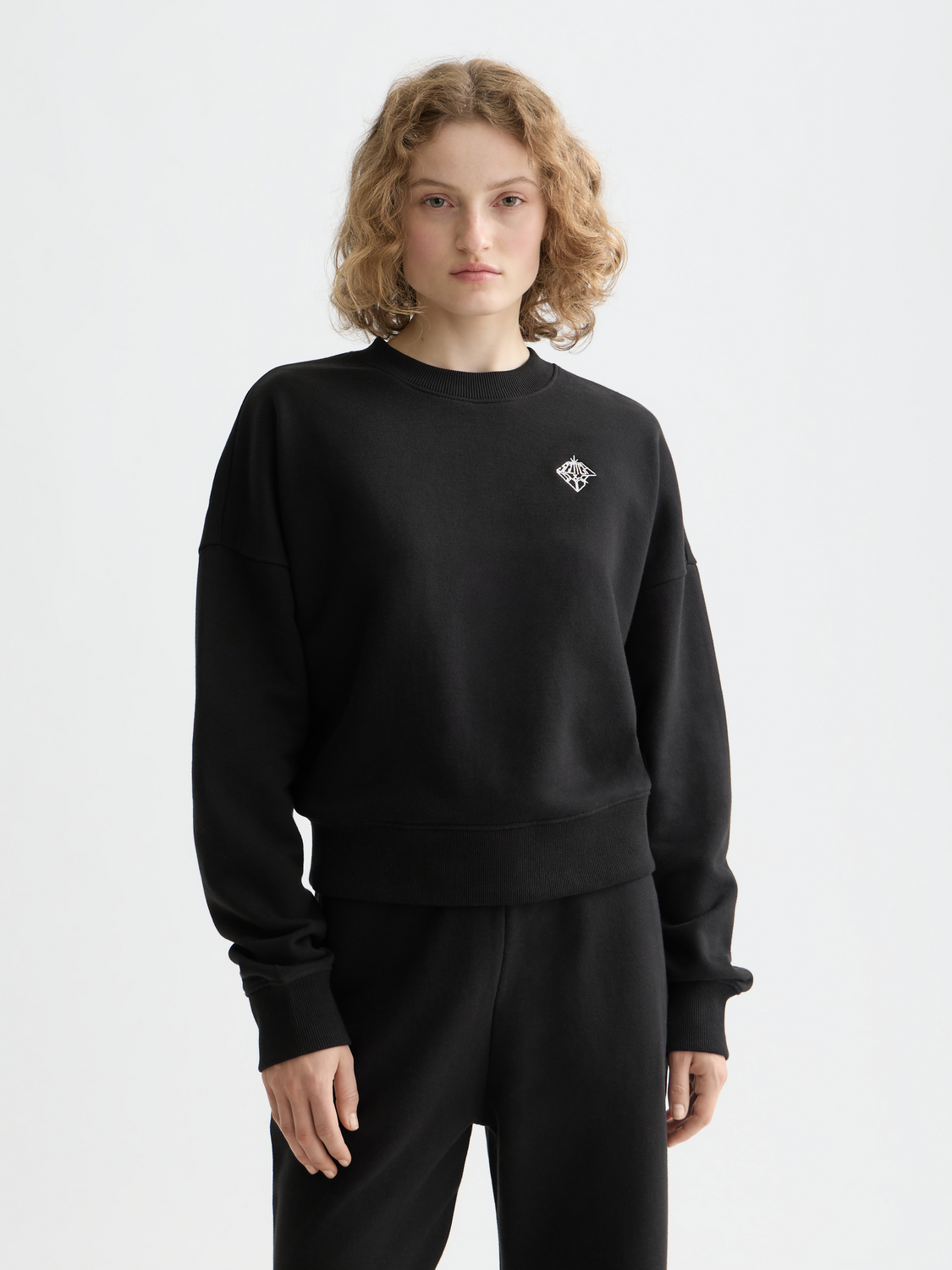 Maison Scotch - Embroidered Logo Sweatshirt - Black