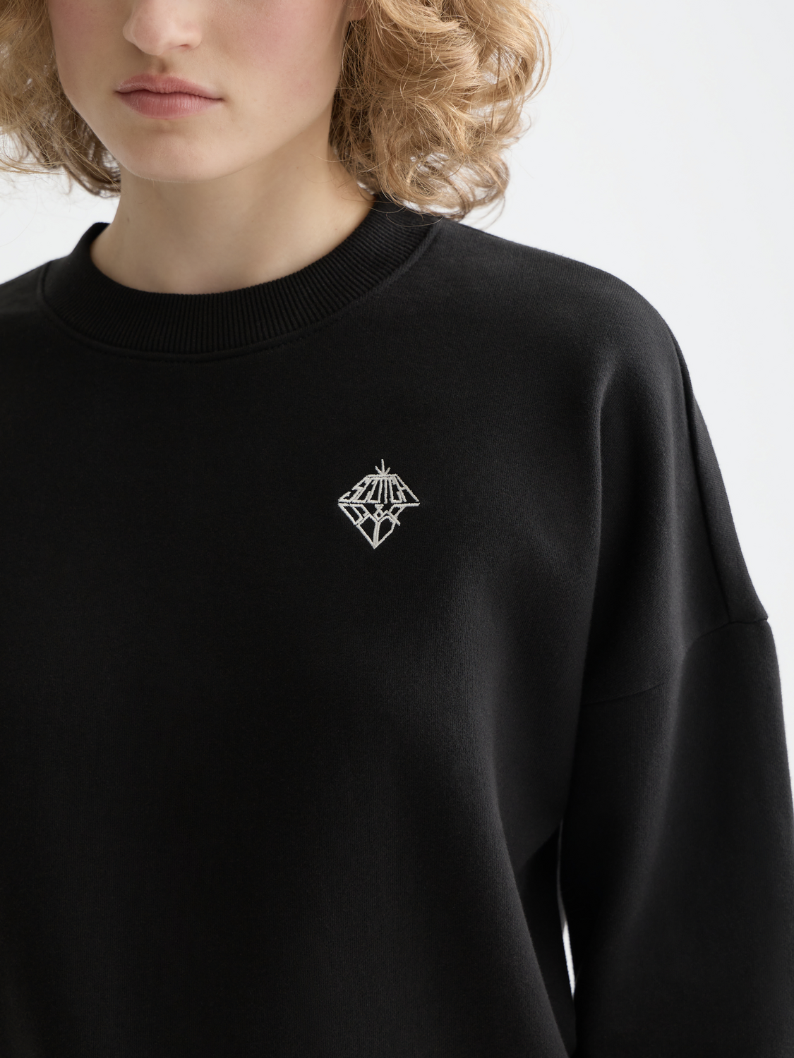 Maison Scotch - Embroidered Logo Sweatshirt - Black