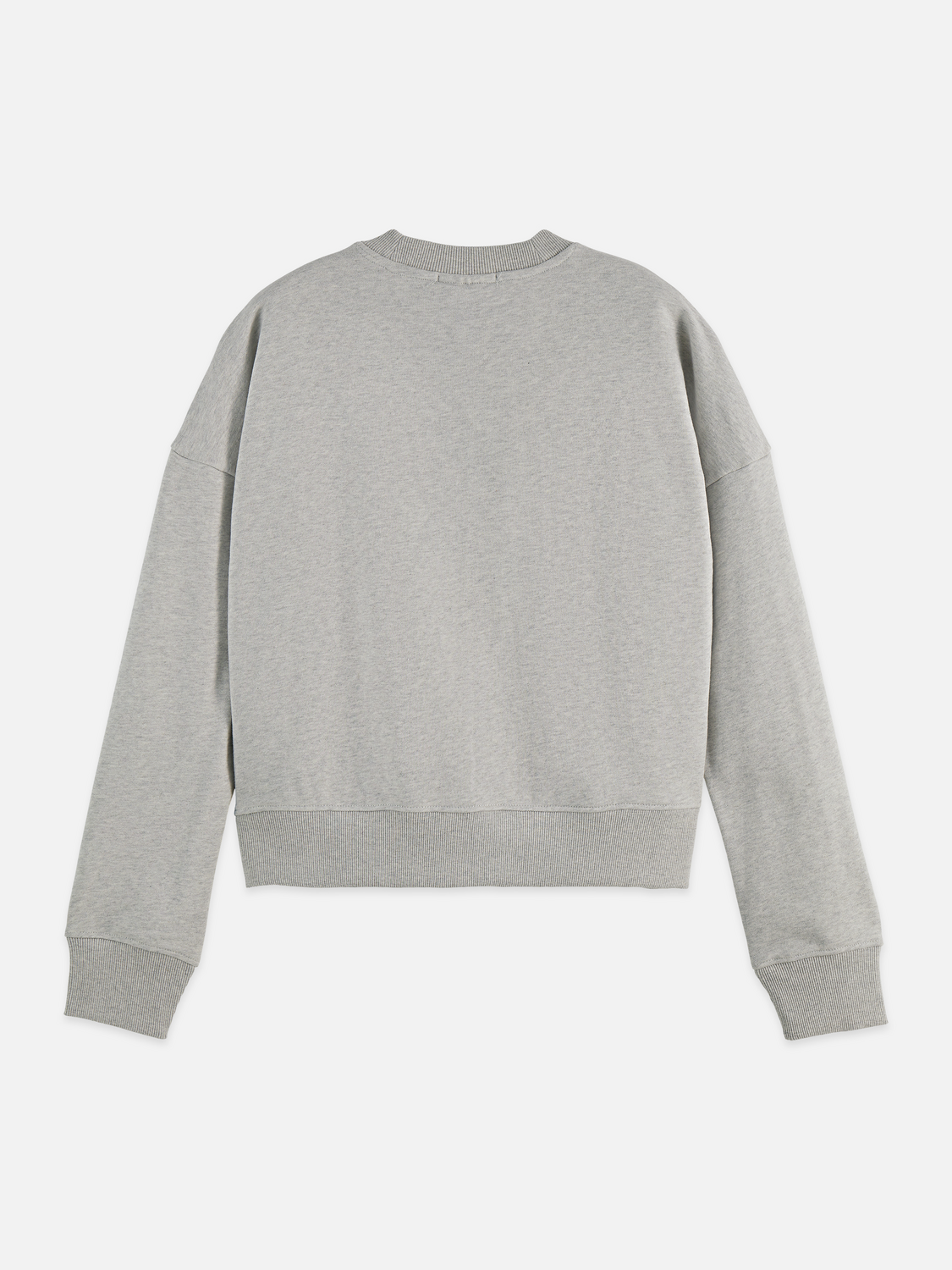 Maison Scotch - Embroidered Logo Sweatshirt - Grey Melange