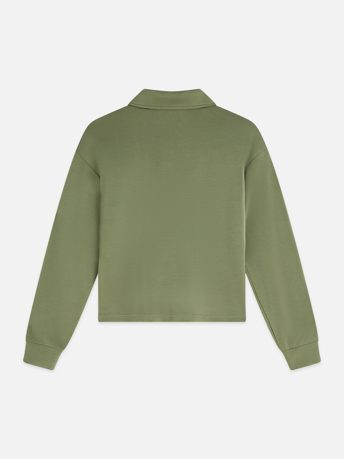 Maison Scotch - Quarter Zip Tencel Sweatshirt - Oil Green