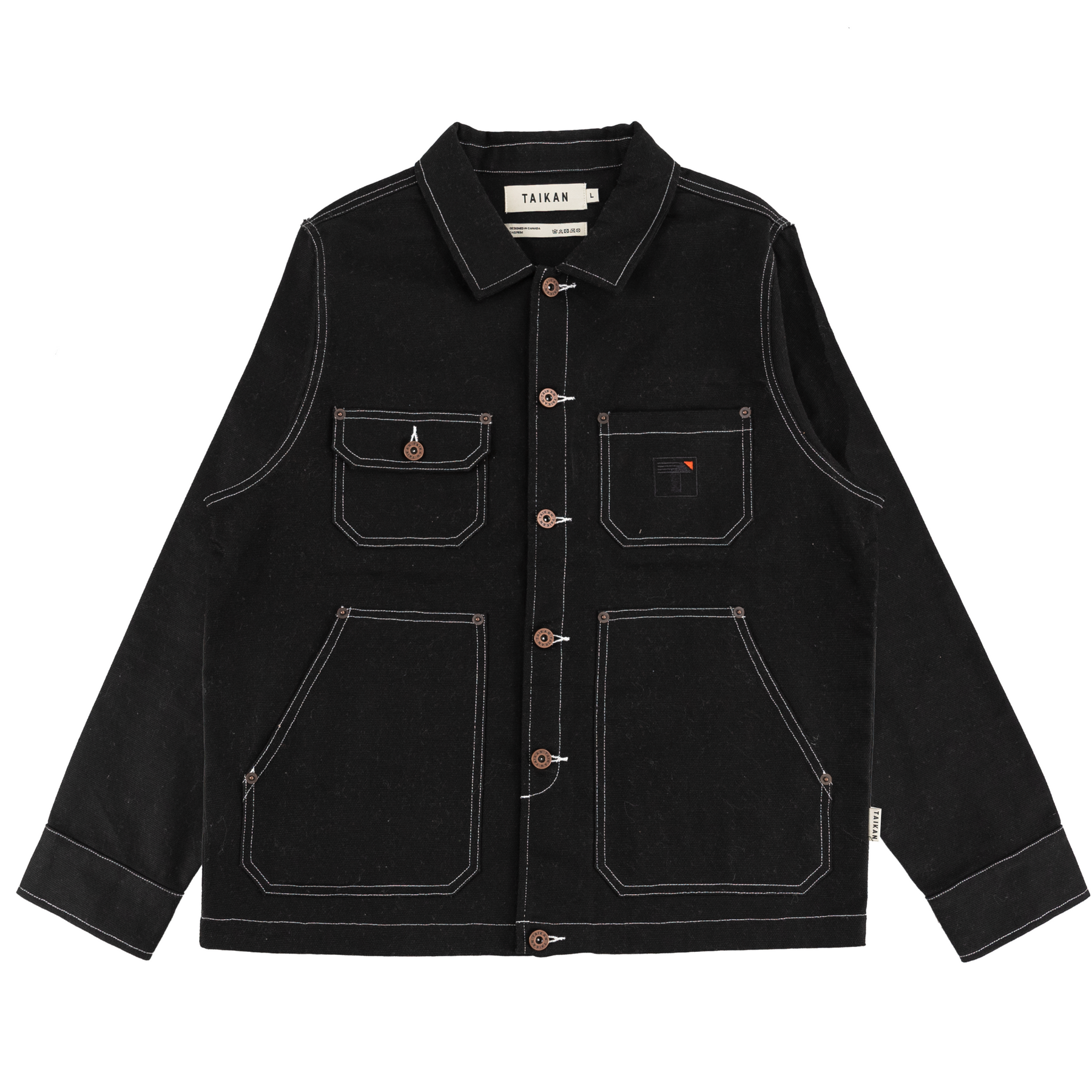 Taikan - Work Jacket - Black Contrast