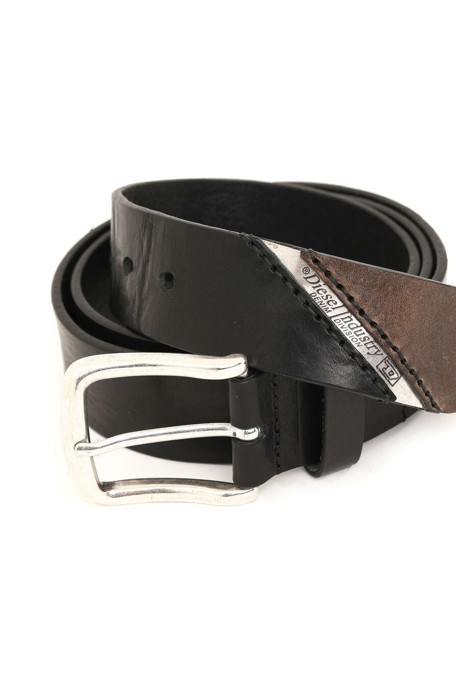 Diesel - B-Line Leather Belt - Black