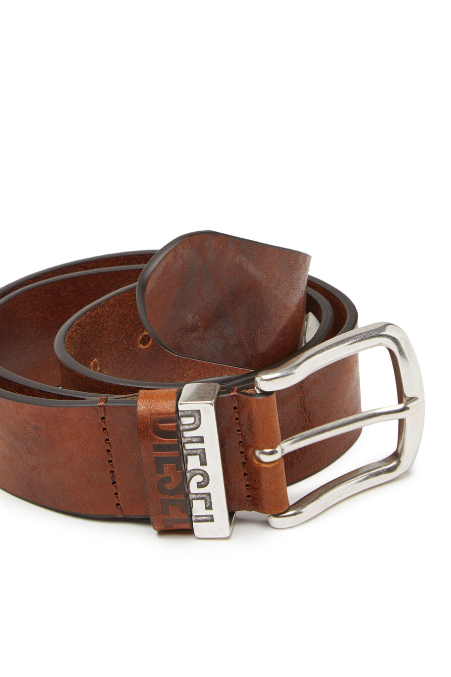 Diesel - B-Visible Leather Belt - Brown