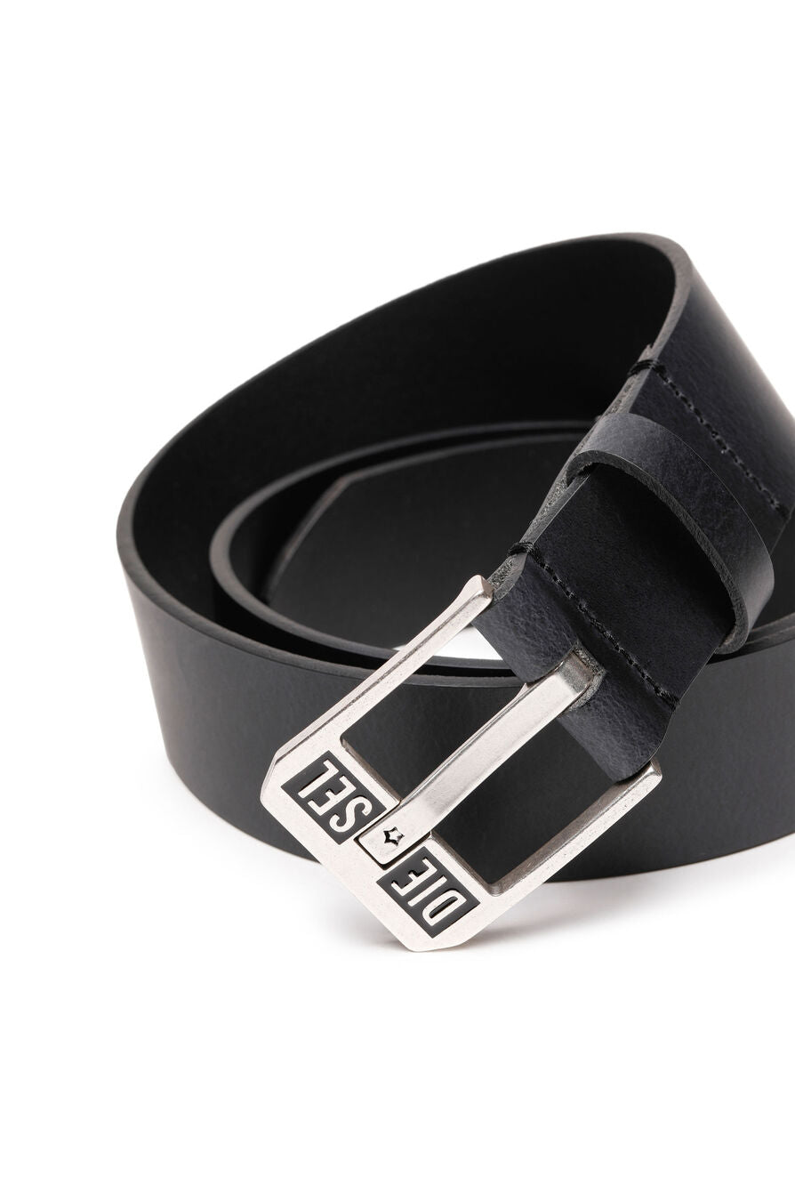 Diesel - Bluestar II Leather Belt - Dark Blue