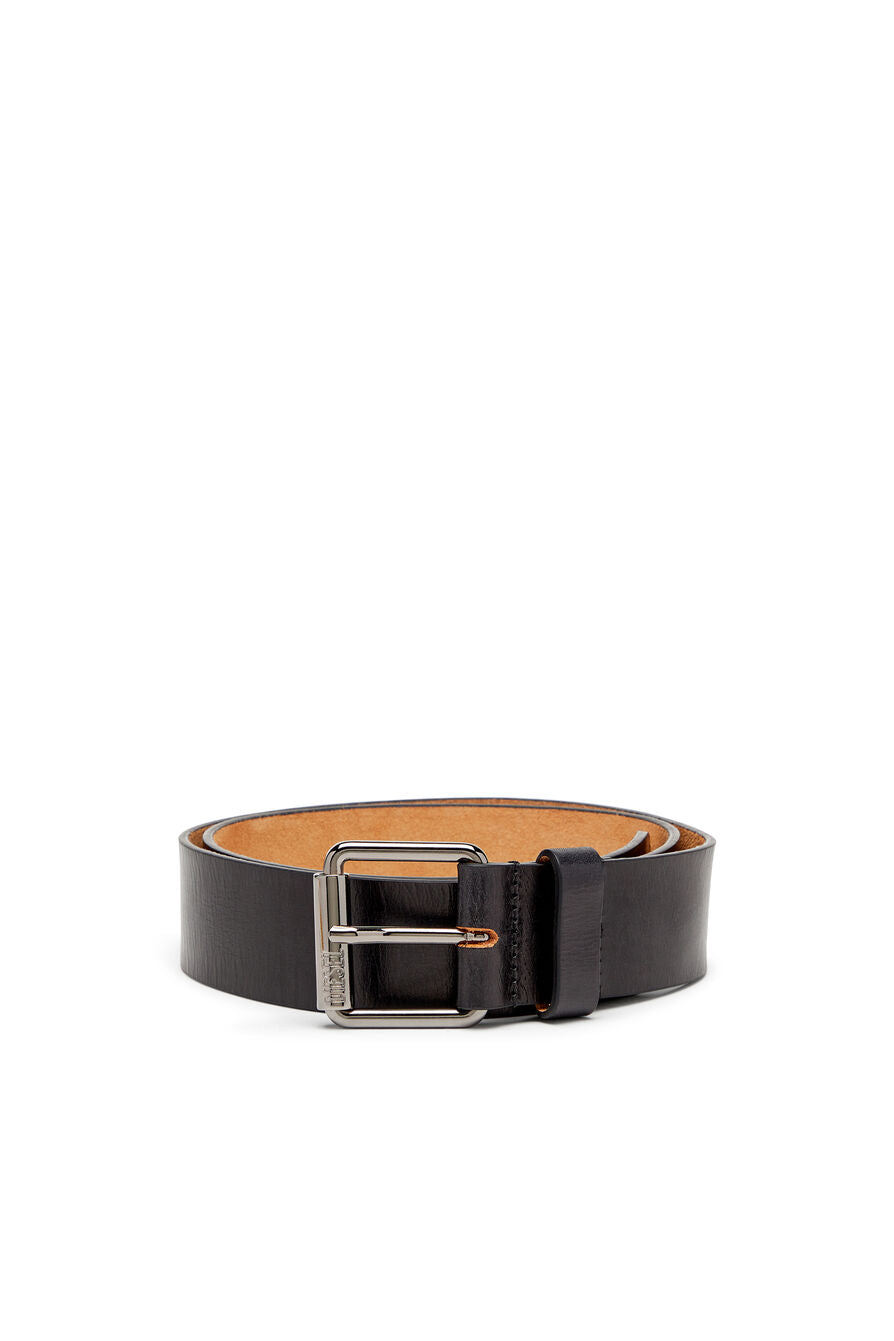 Diesel - B-Flag Leather Belt - Black