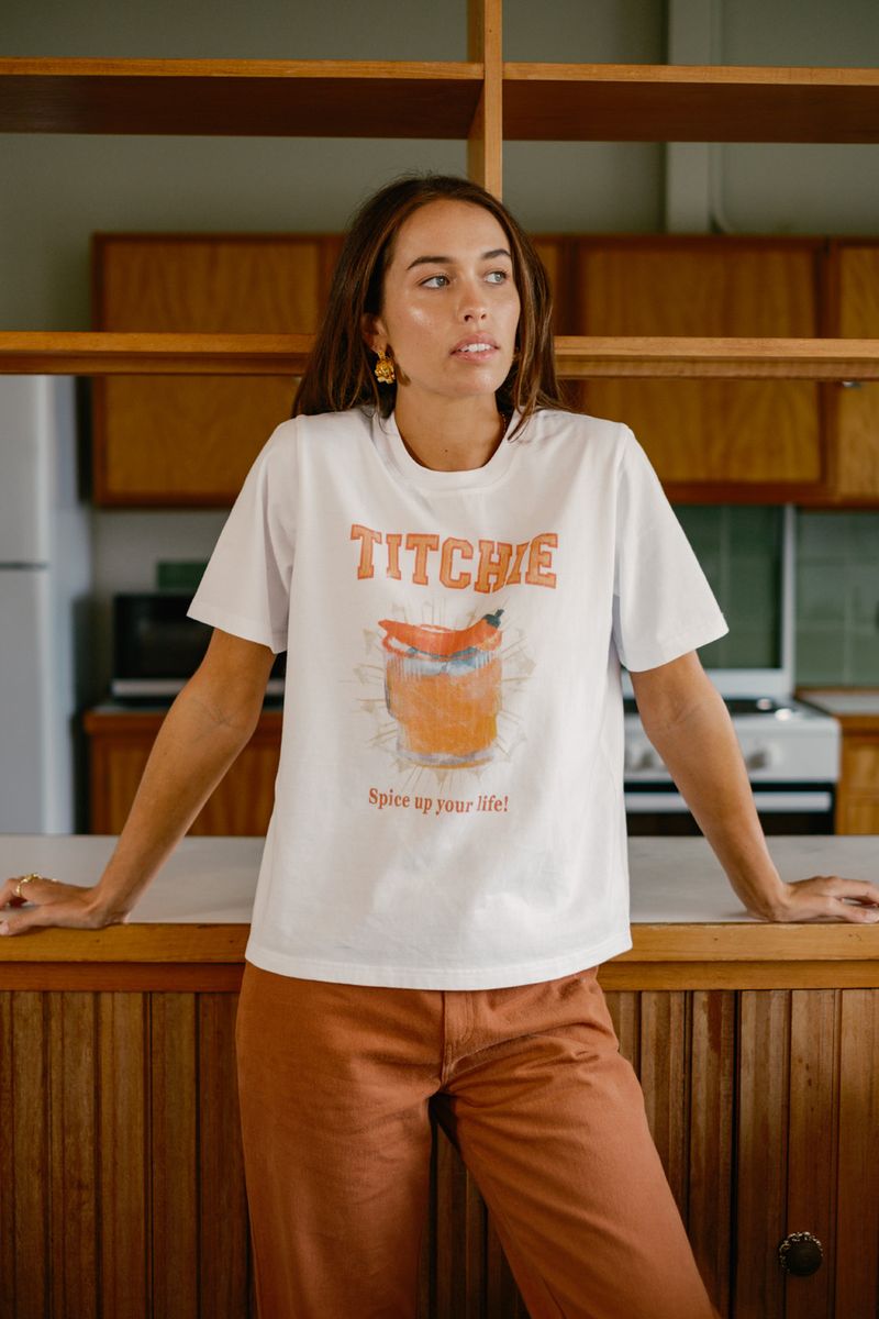 Titchie - Spice Up Your Life Tee - White