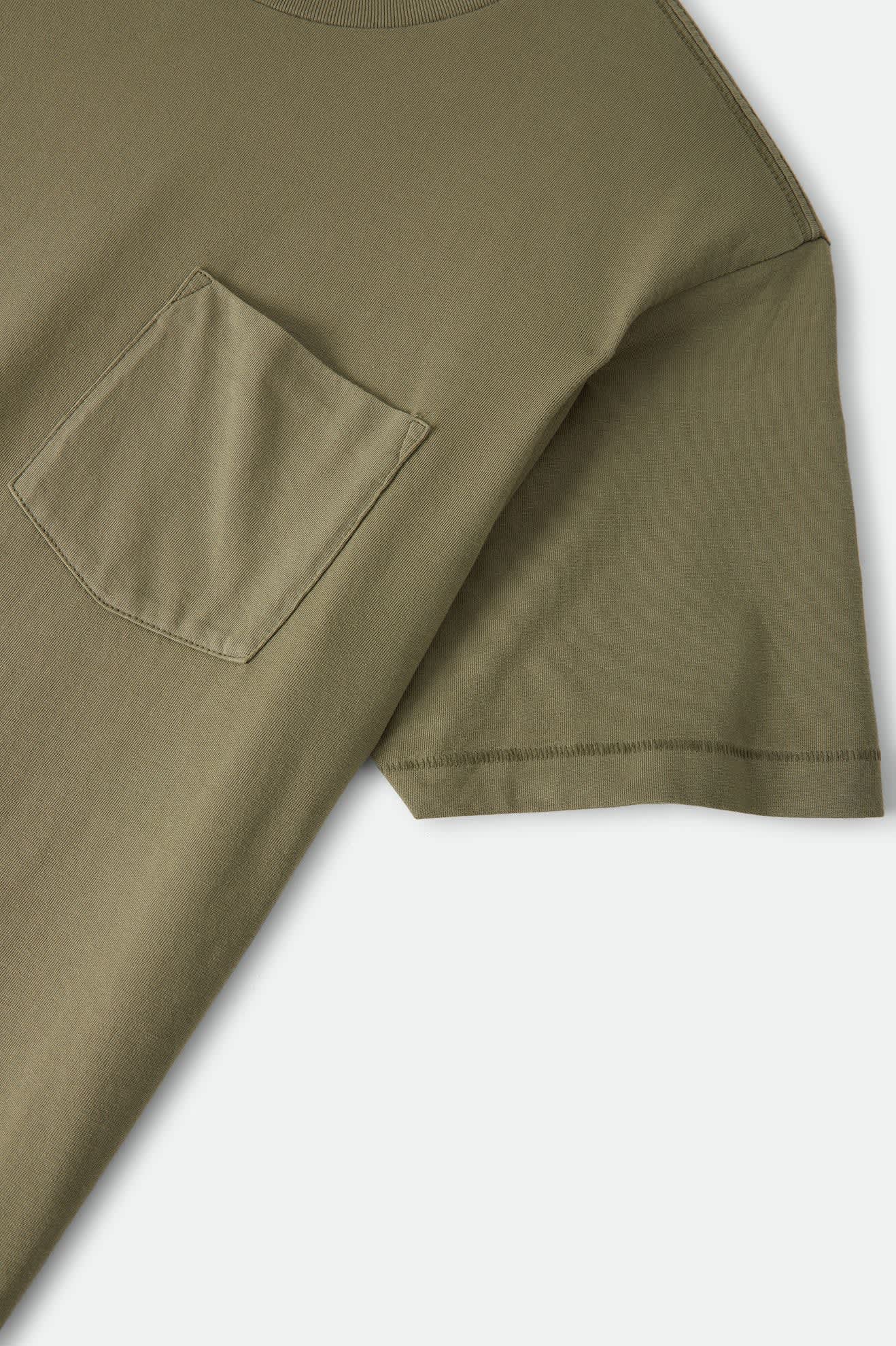 Brixton - Baseline Pocket Tee - Olive Surplus Vintage Wash