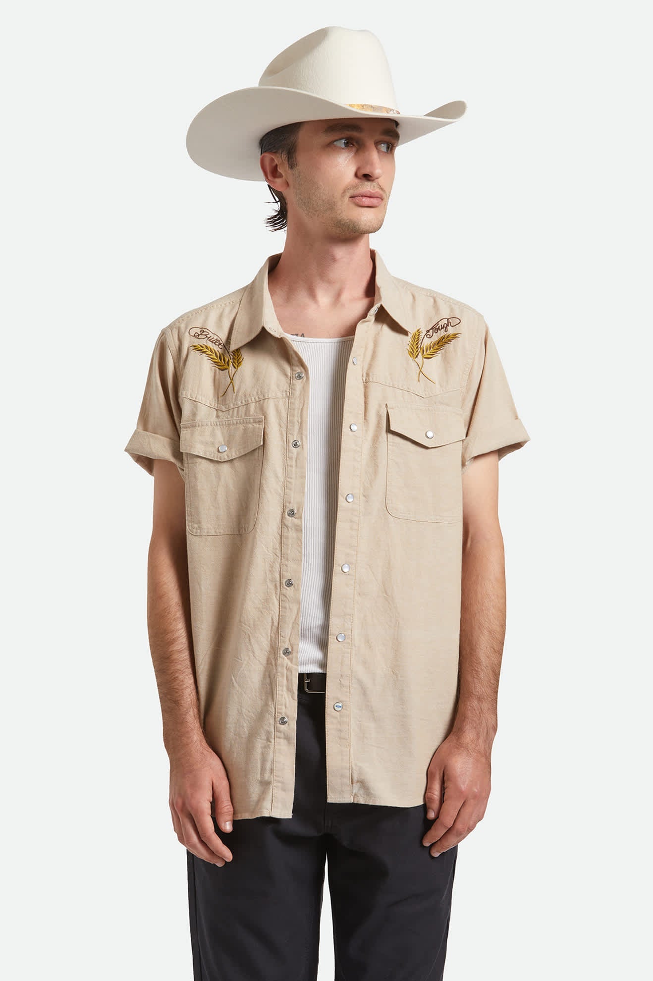 Brixton - Ford SS Western Shirt - Khaki
