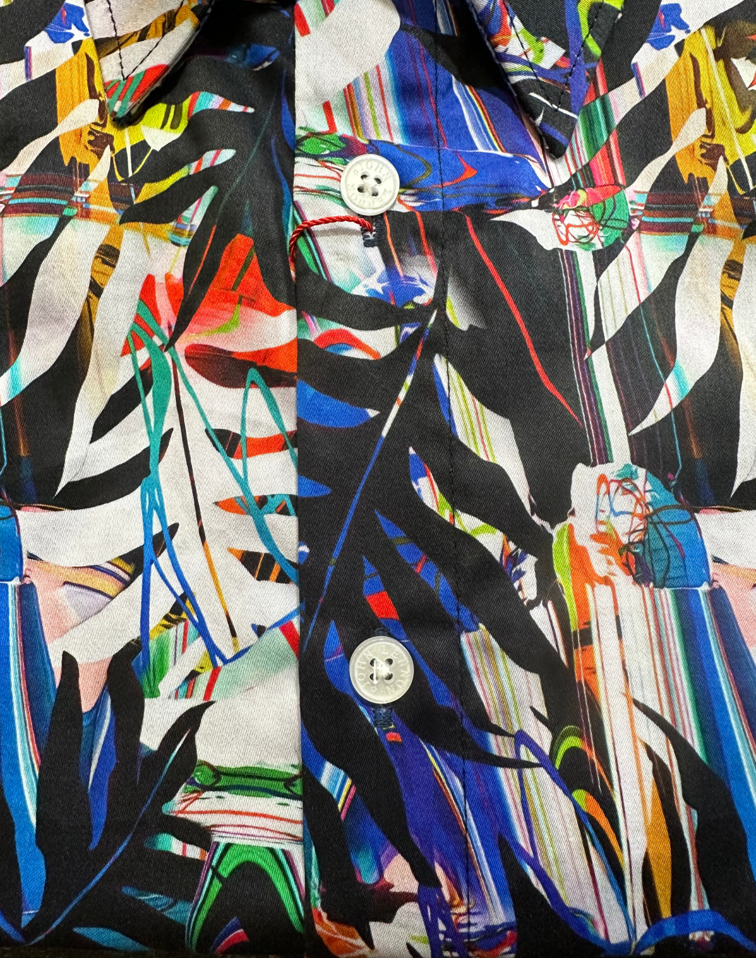 English Laundry - John Lennon SS Shirt - Abstract Blue Multi