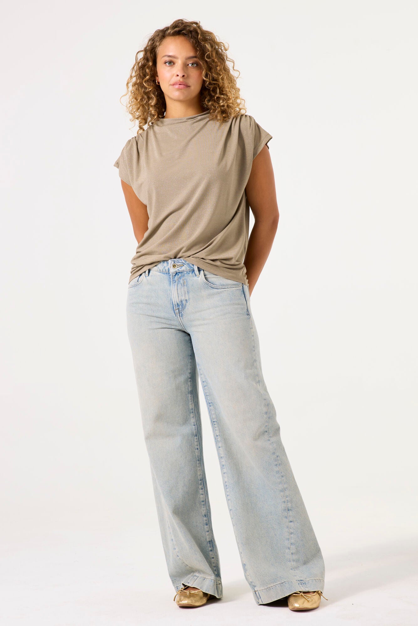 Garcia - Subtle Glitter Tee - Summer Olive