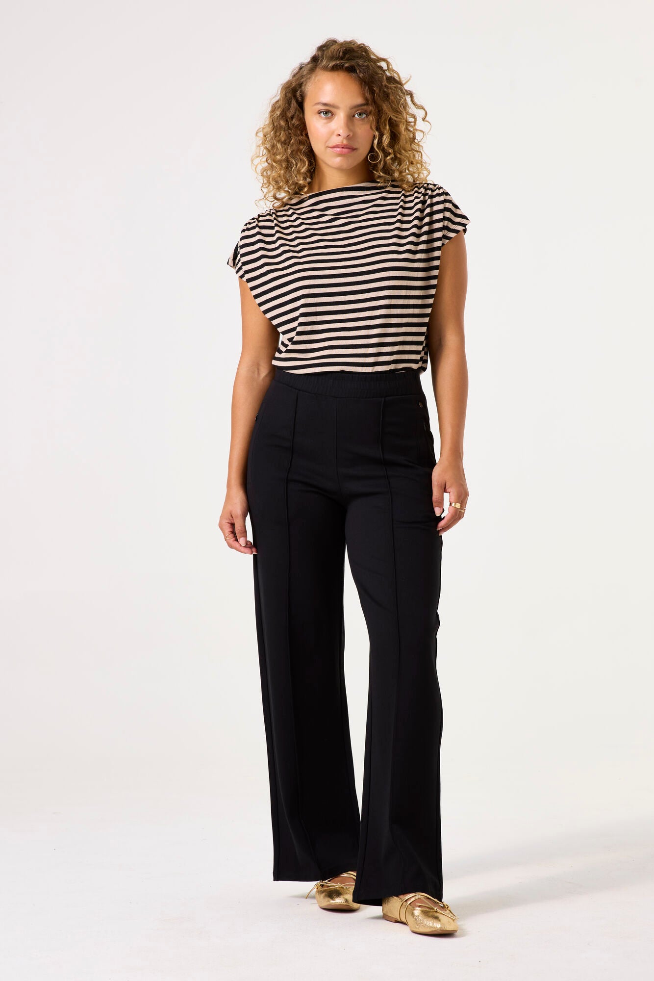 Garcia - Striped Tee - Black