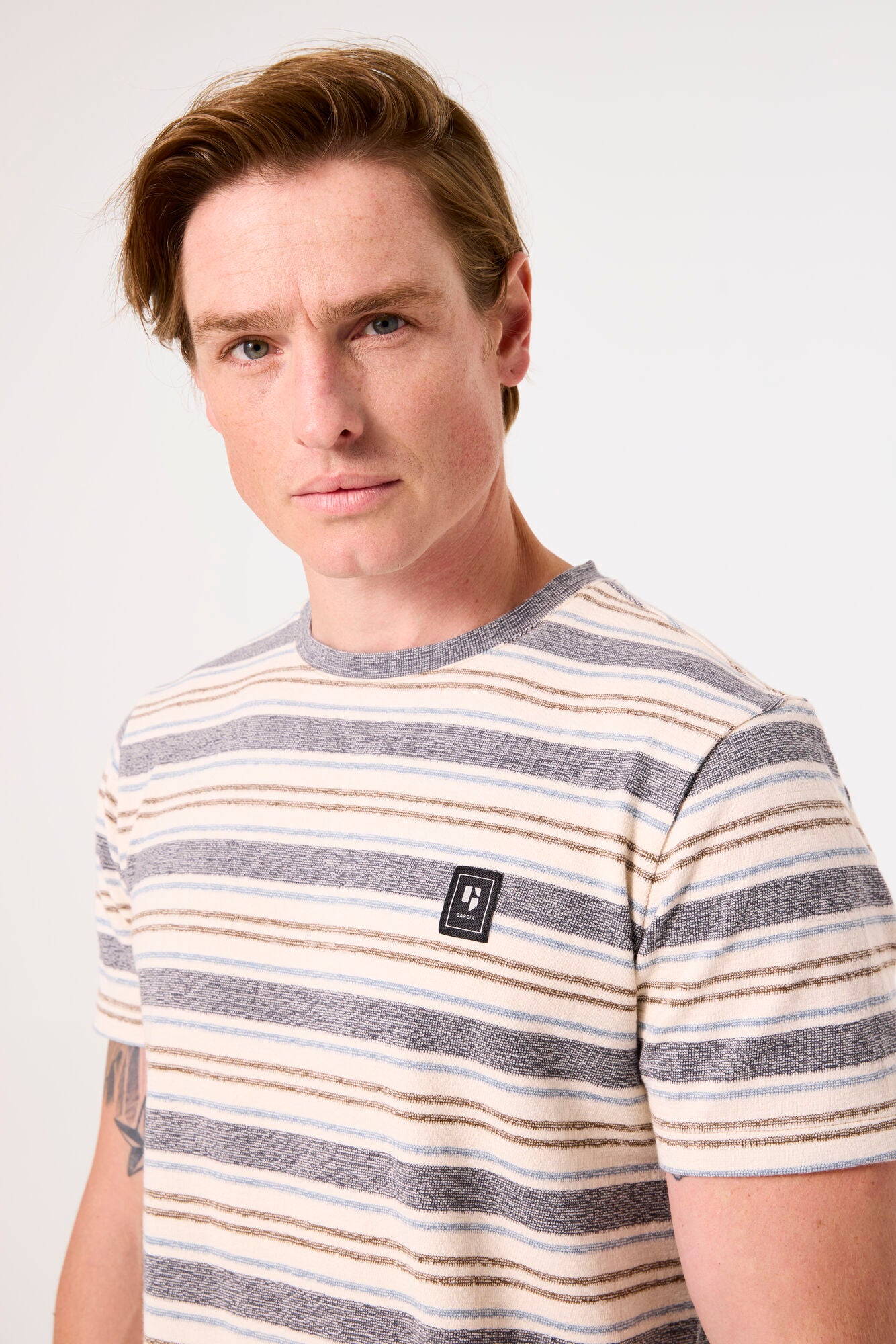 Garcia - Striped Tee - Slate