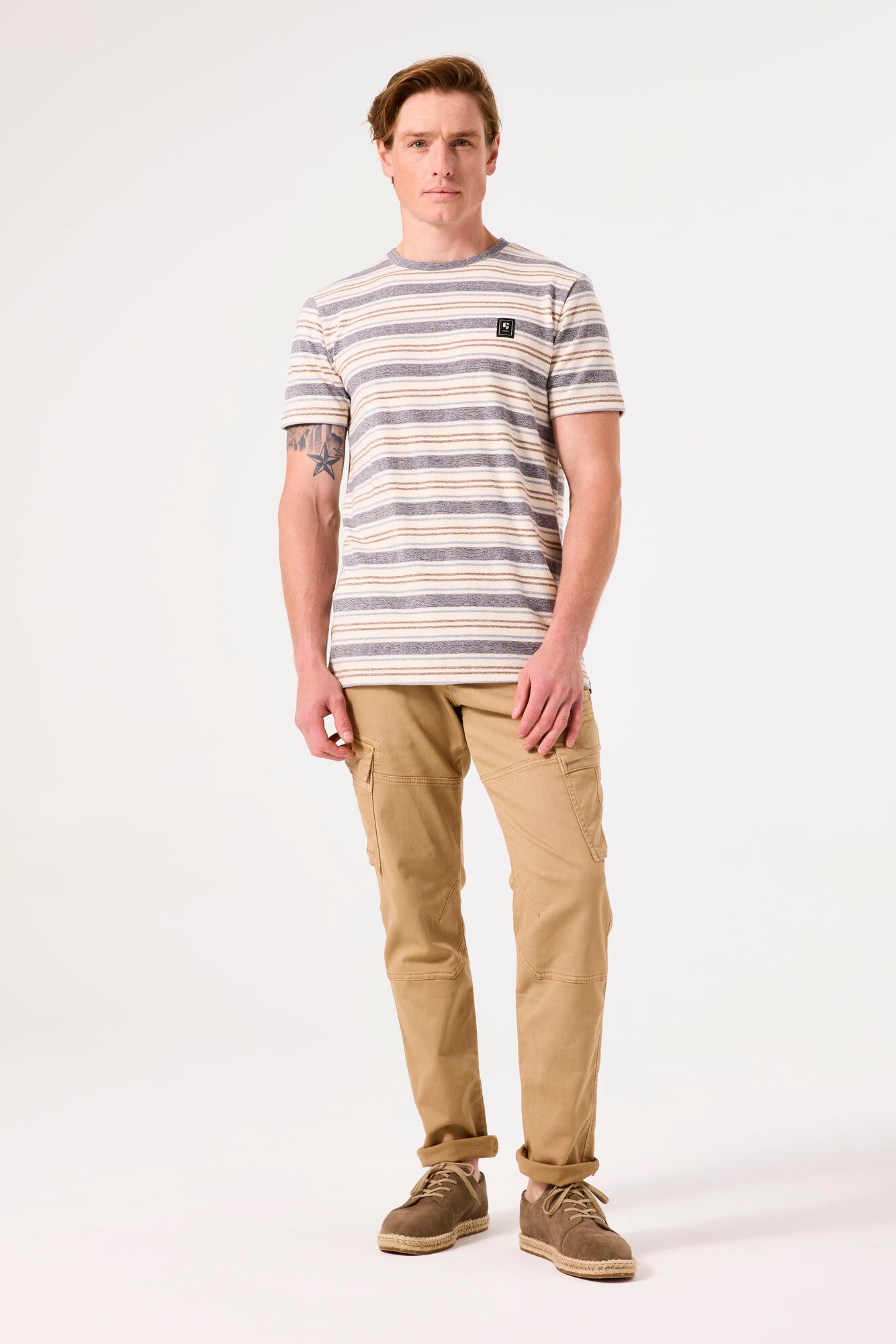 Garcia - Striped Tee - Slate